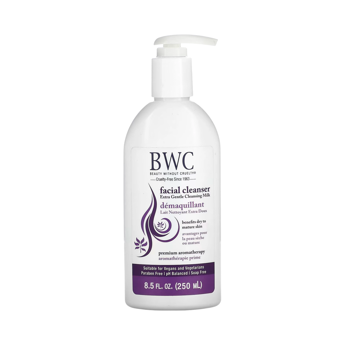 Beauty Without Cruelty, Facial Cleanser, Extra Gentle Cleansing Milk, 8.5 Fl Oz