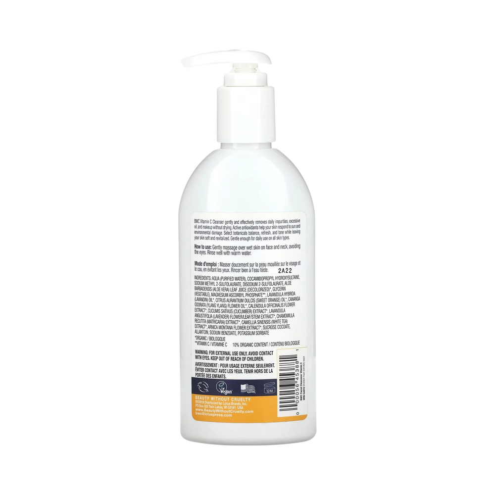 Beauty Without Cruelty, Facial Cleanser, With Vitamin C & CoQ10, 8.5 Fl Oz
