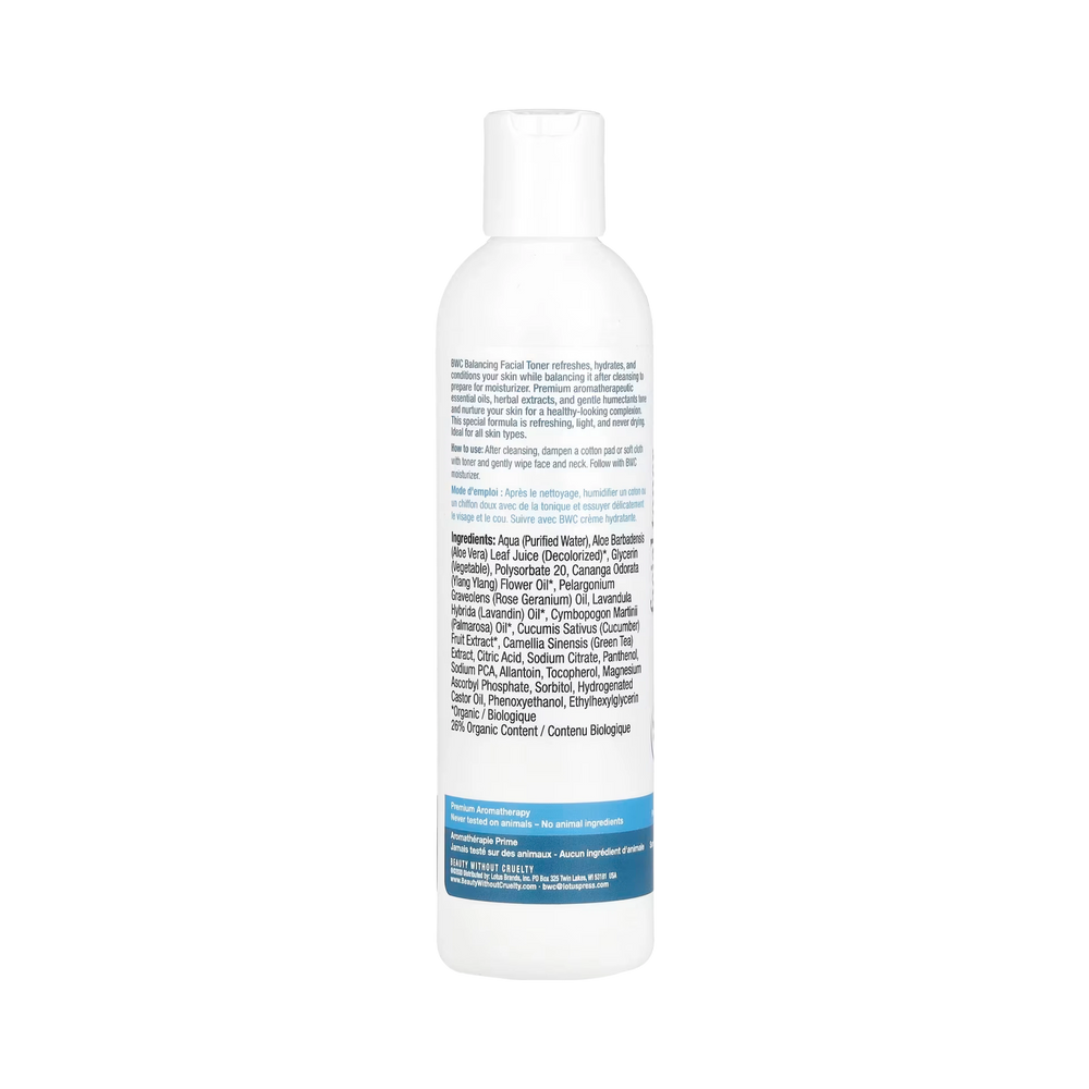 Beauty Without Cruelty, Facial Toner, 8.5 Fl Oz