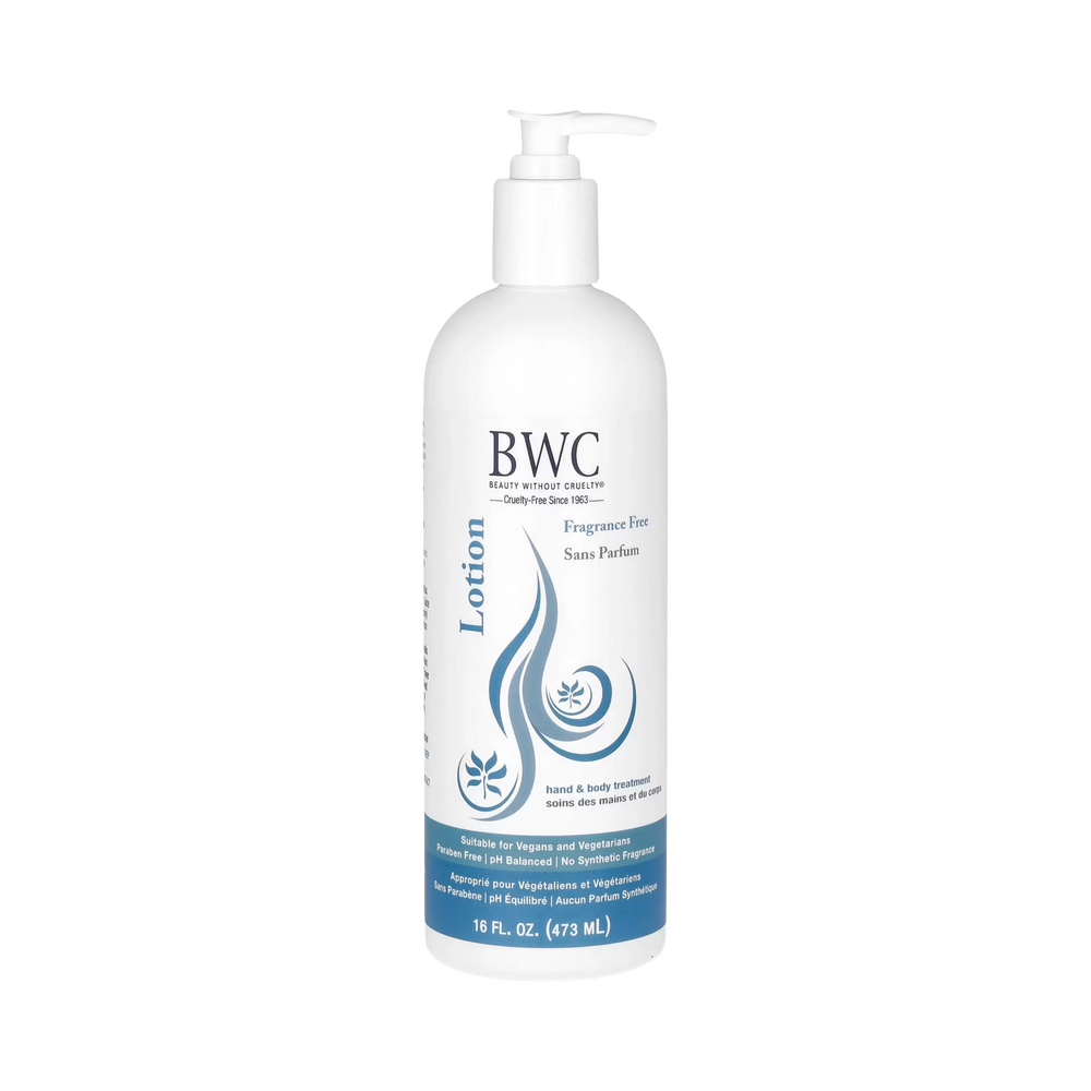 Beauty Without Cruelty, Hand & Body Lotion, Fragrance Free, 16 Fl Oz