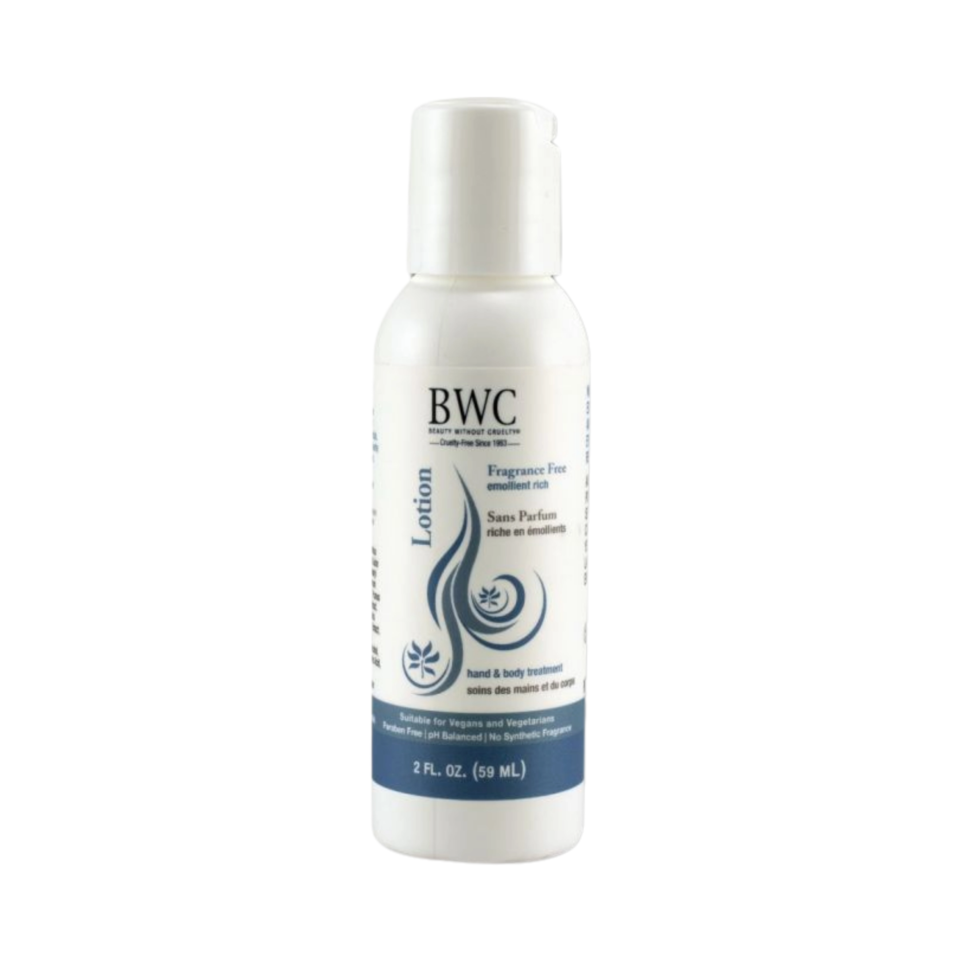 Beauty Without Cruelty, Hand & Body Lotion Fragrance Free, 2 Oz