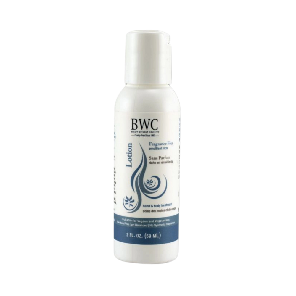 Beauty Without Cruelty, Hand & Body Lotion Fragrance Free, 2 Oz