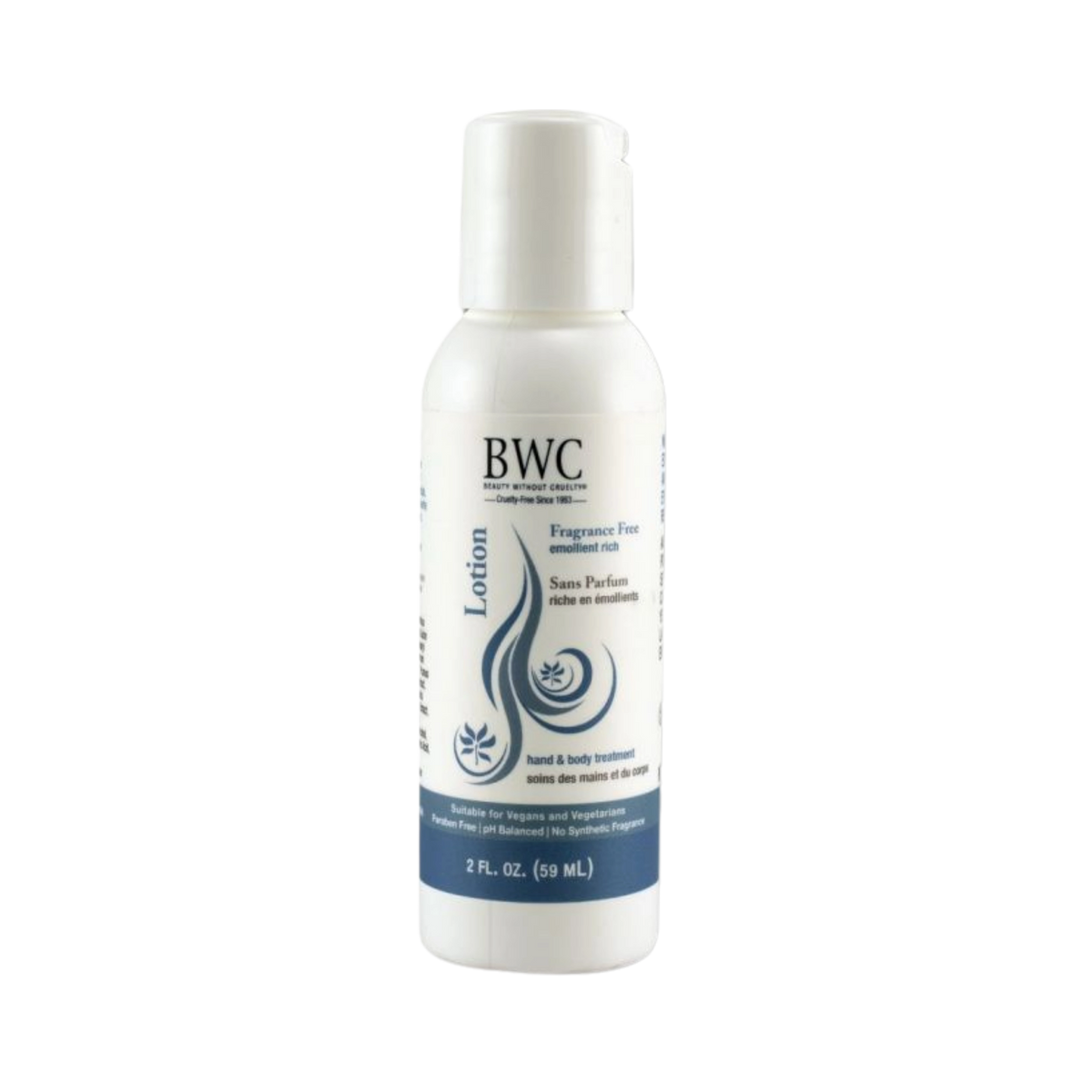 Beauty Without Cruelty, Hand & Body Lotion Fragrance Free, 2 Oz