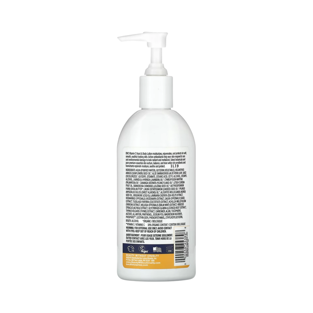 Beauty Without Cruelty, Hand & Body Lotion, Vitamin C With CoQ10, 8.5 Fl Oz