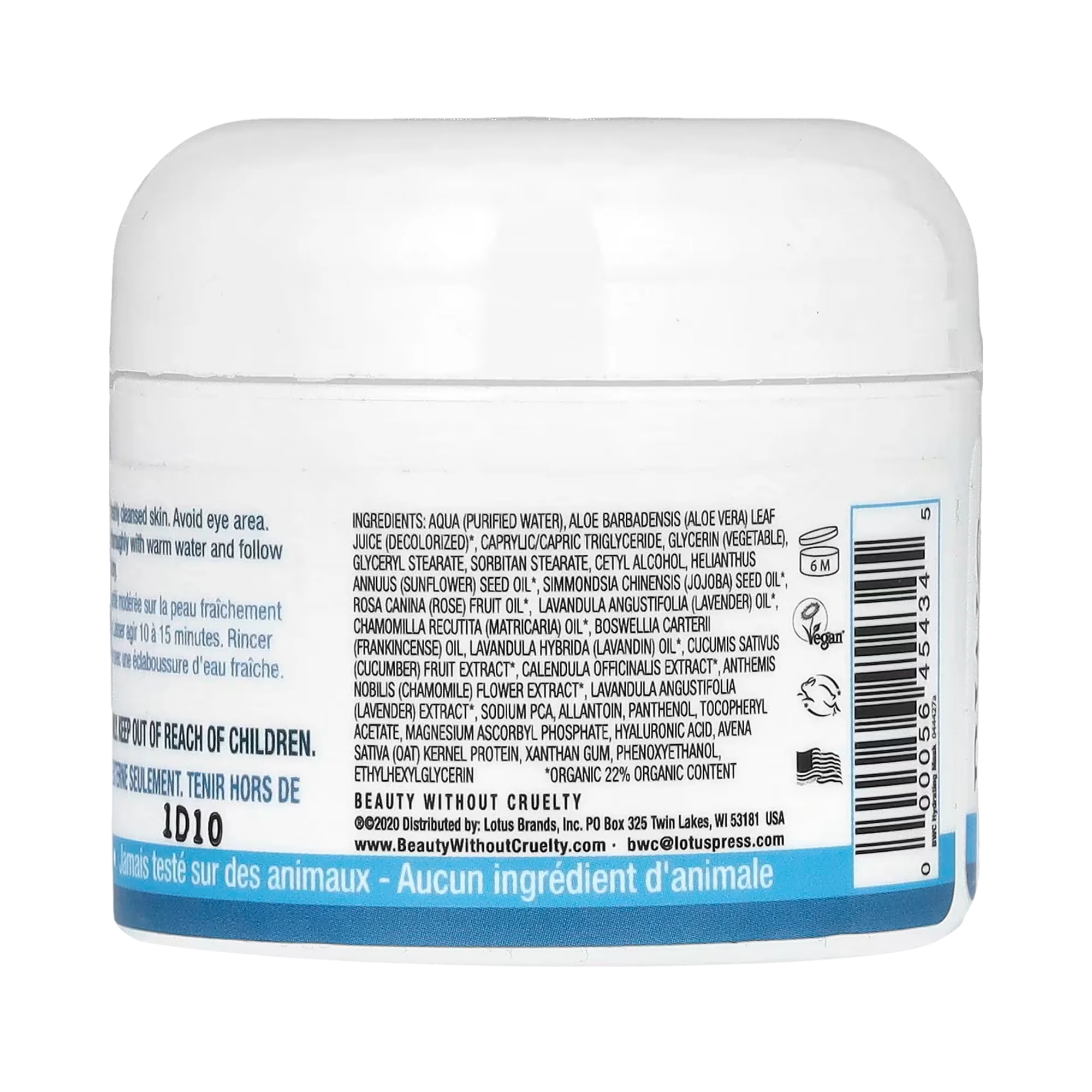 Beauty Without Cruelty, Hydrating Aloe Beauty Mask, 2 Oz