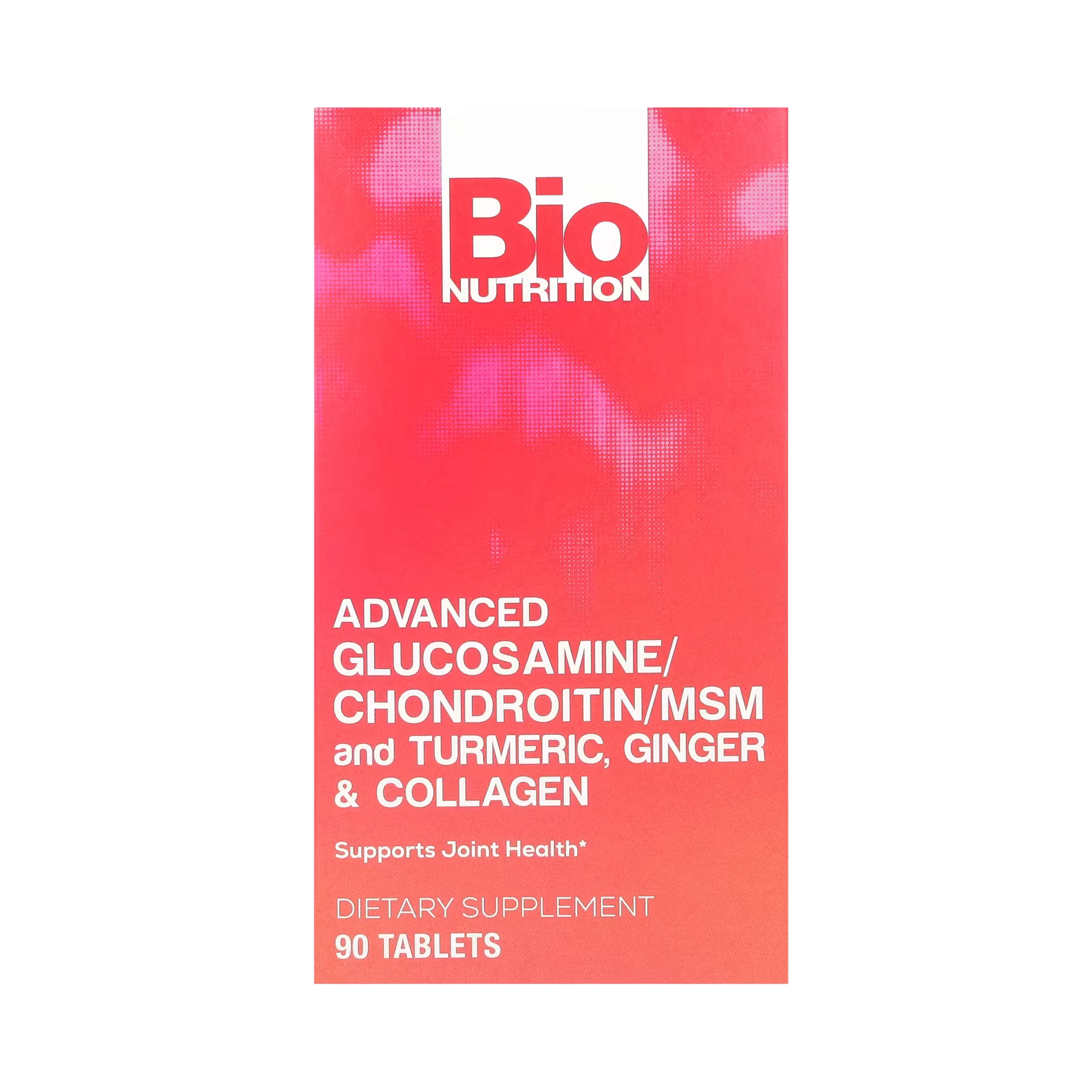 Bio Nutrition, Advanced Glucosamine/Chondroitin/MSM and Turmeric, Ginger & Collagen, 90 Tablets