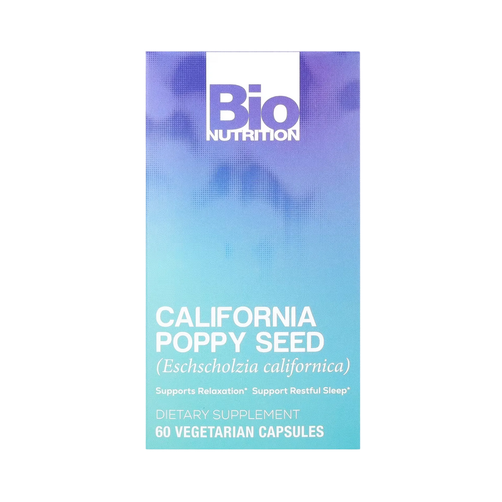 Bio Nutrition, California Poppy Seed, 500 Mg, 60 Vegetarian Capsules