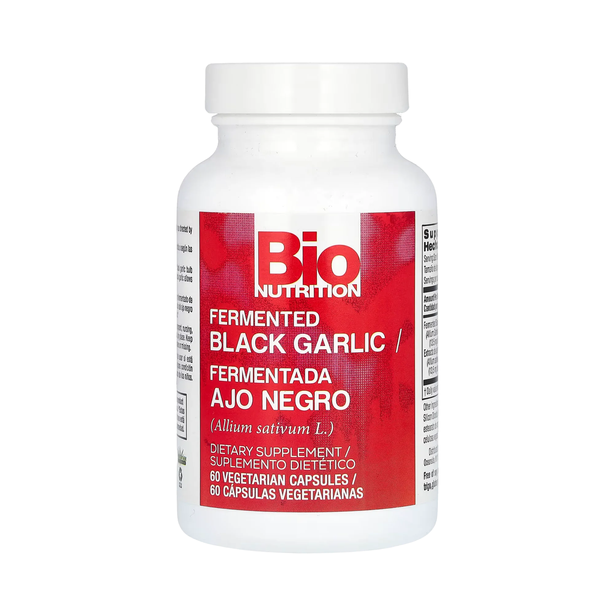 Bio Nutrition, Fermented Black Garlic, 450 Mg, 60 Vegetarian Capsules