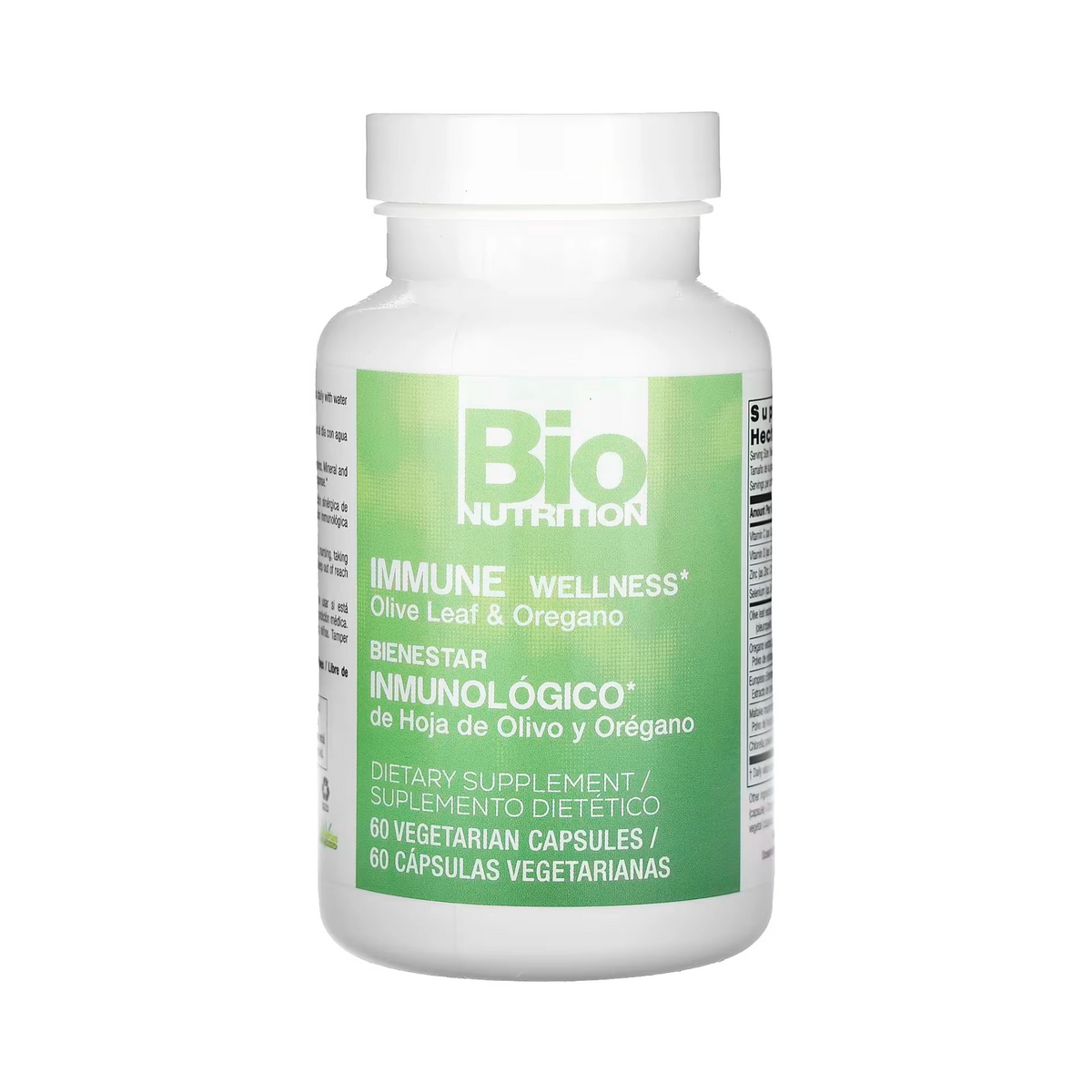 Bio Nutrition, Immune Wellness, Olive Leaf & Oregano, 60 Vegetarian Capsules