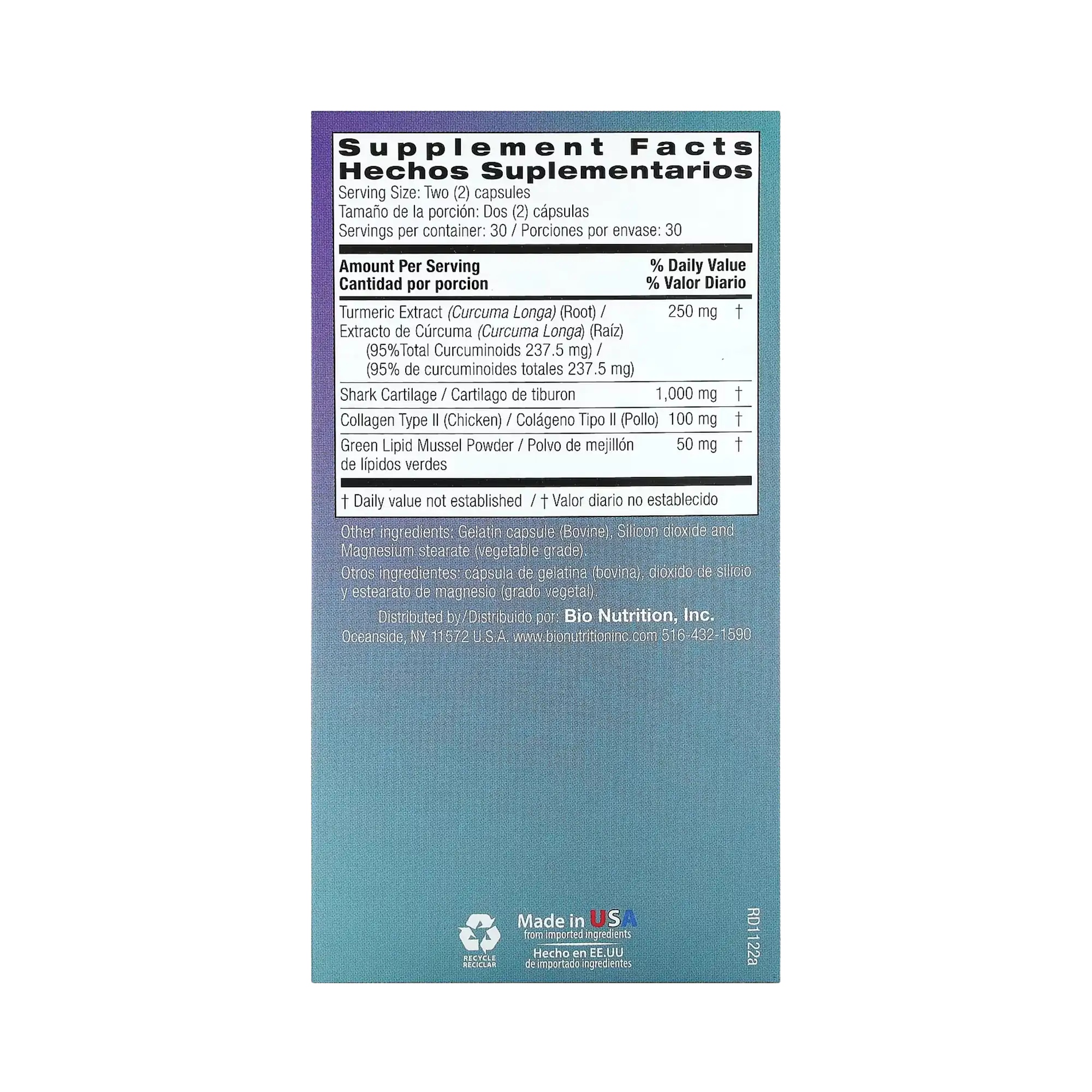 Bio Nutrition, Joint Wellness with Type II Collagen, 60 Capsules