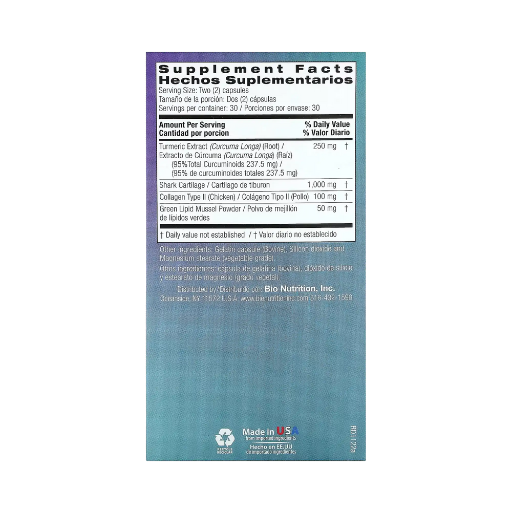 Bio Nutrition, Joint Wellness with Type II Collagen, 60 Capsules