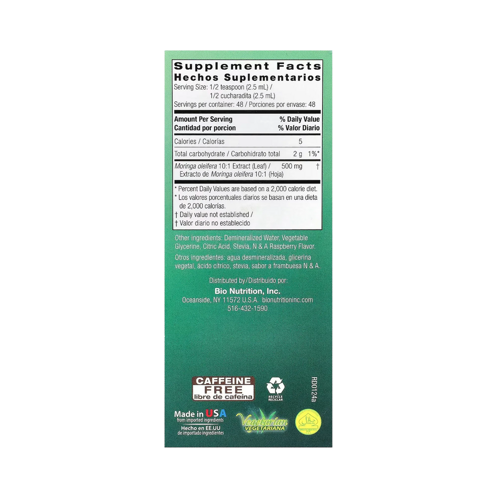 Bio Nutrition, Moringa 5,000, 4 Fl Oz