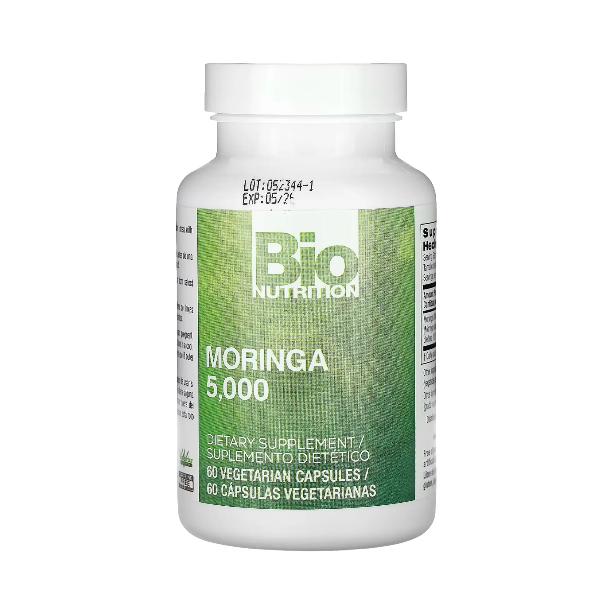 Bio Nutrition, Moringa, 5,000 Mg, 60 Vegetarian Capsules