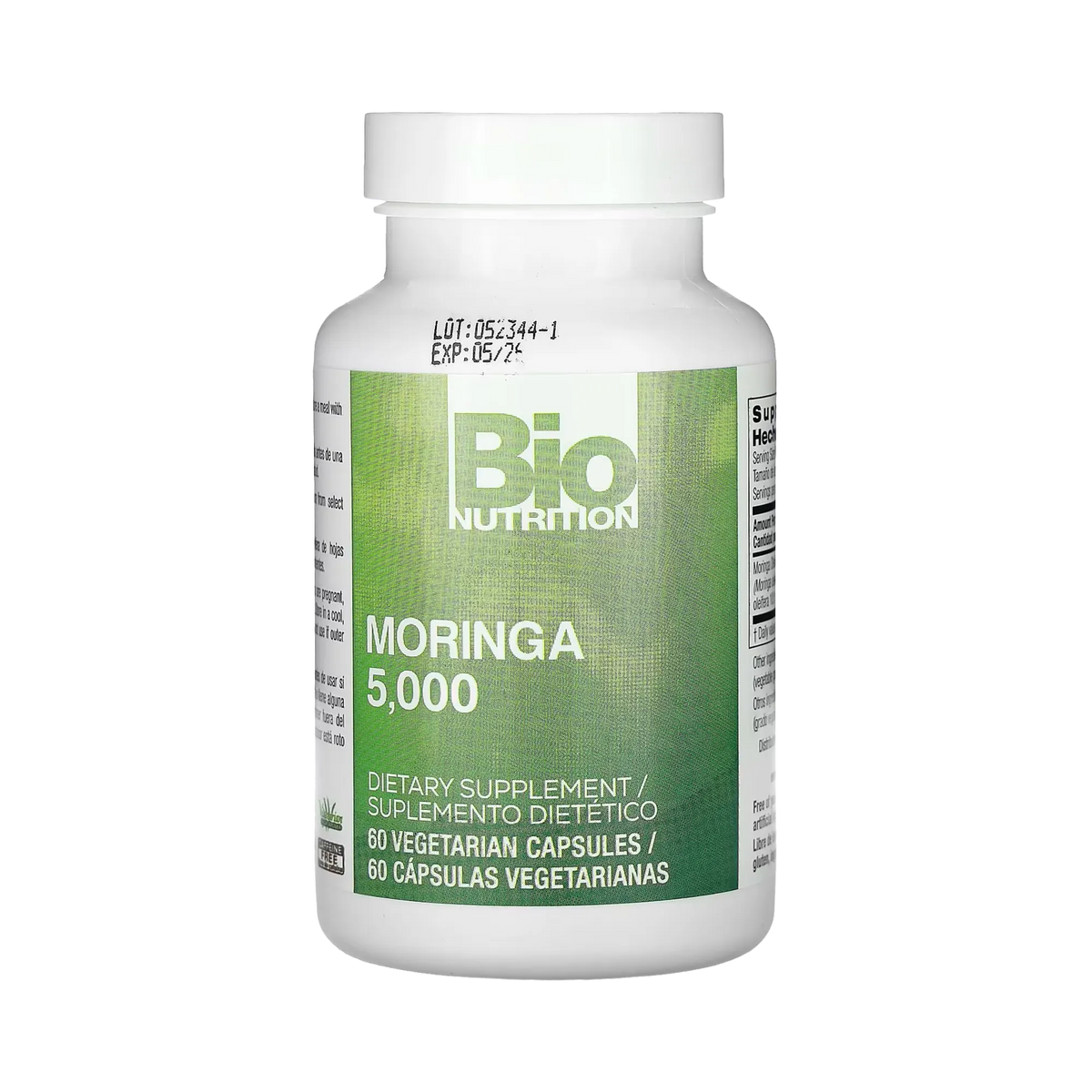 Bio Nutrition, Moringa, 5,000 Mg, 60 Vegetarian Capsules