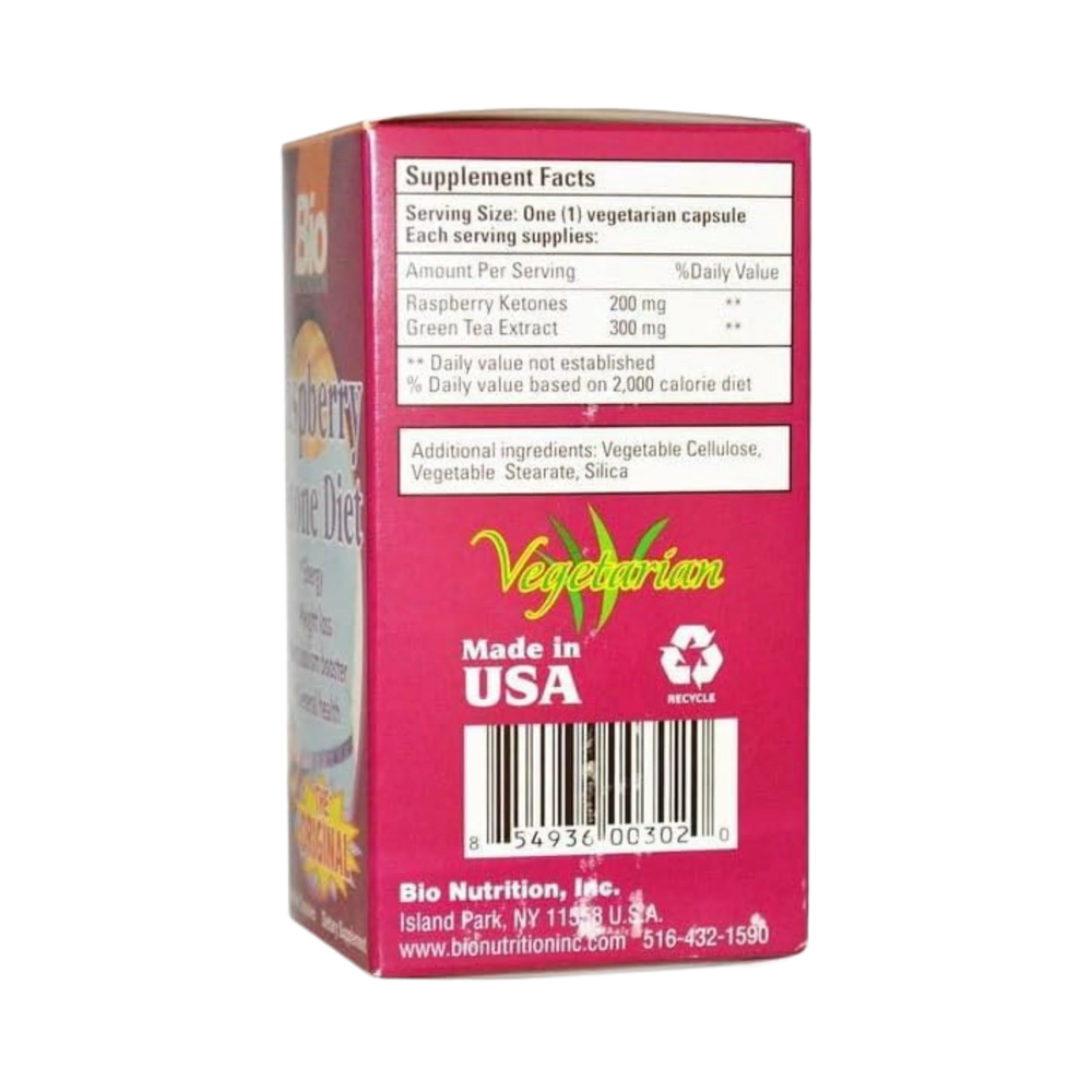 Bio Nutrition Raspberry Ketone Diet Capsules, 60 Capsules