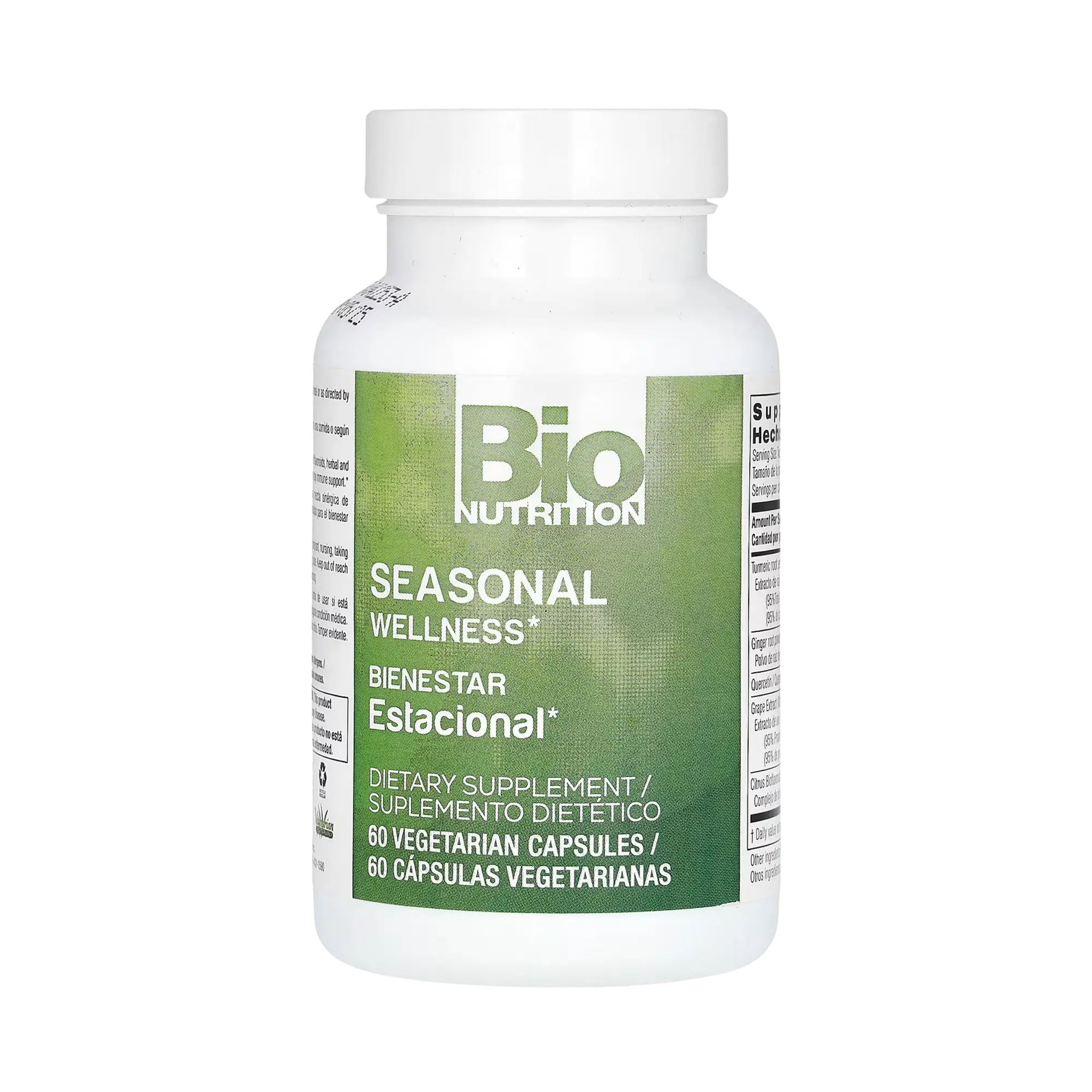 Bio Nutrition, Seasonal Wellness, 60 Vegetarian Capsules