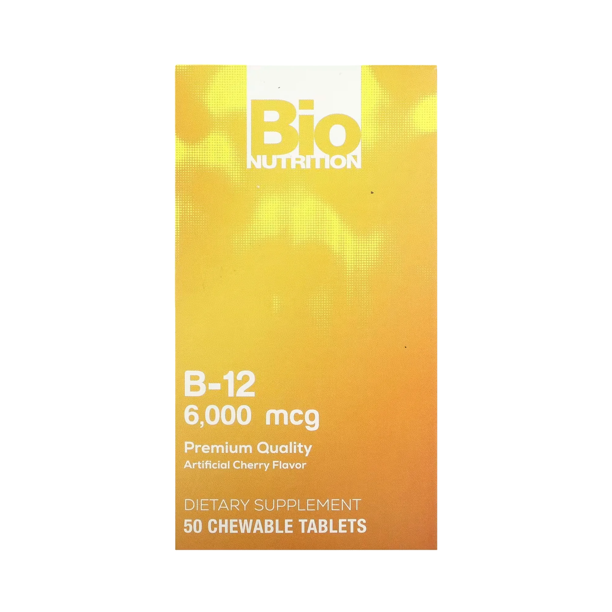 Bio Nutrition, Vitamin B-12, Cherry, 6,000 Mcg, 50 Chewable Tablets