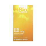 Bio Nutrition, Vitamin B-12, Cherry, 6,000 Mcg, 50 Chewable Tablets