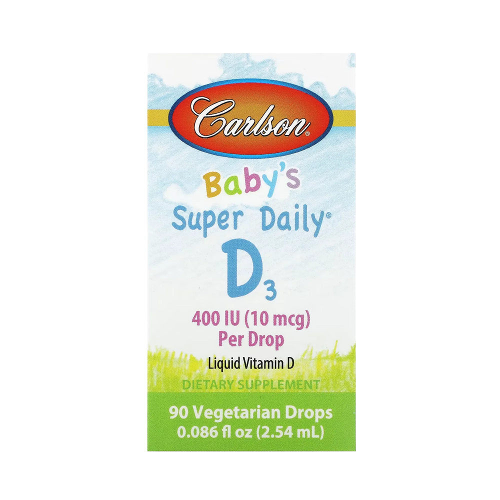 Carlson, Baby's Super Daily D3, 10 Mcg (400 IU), 0.086 Fl Oz
