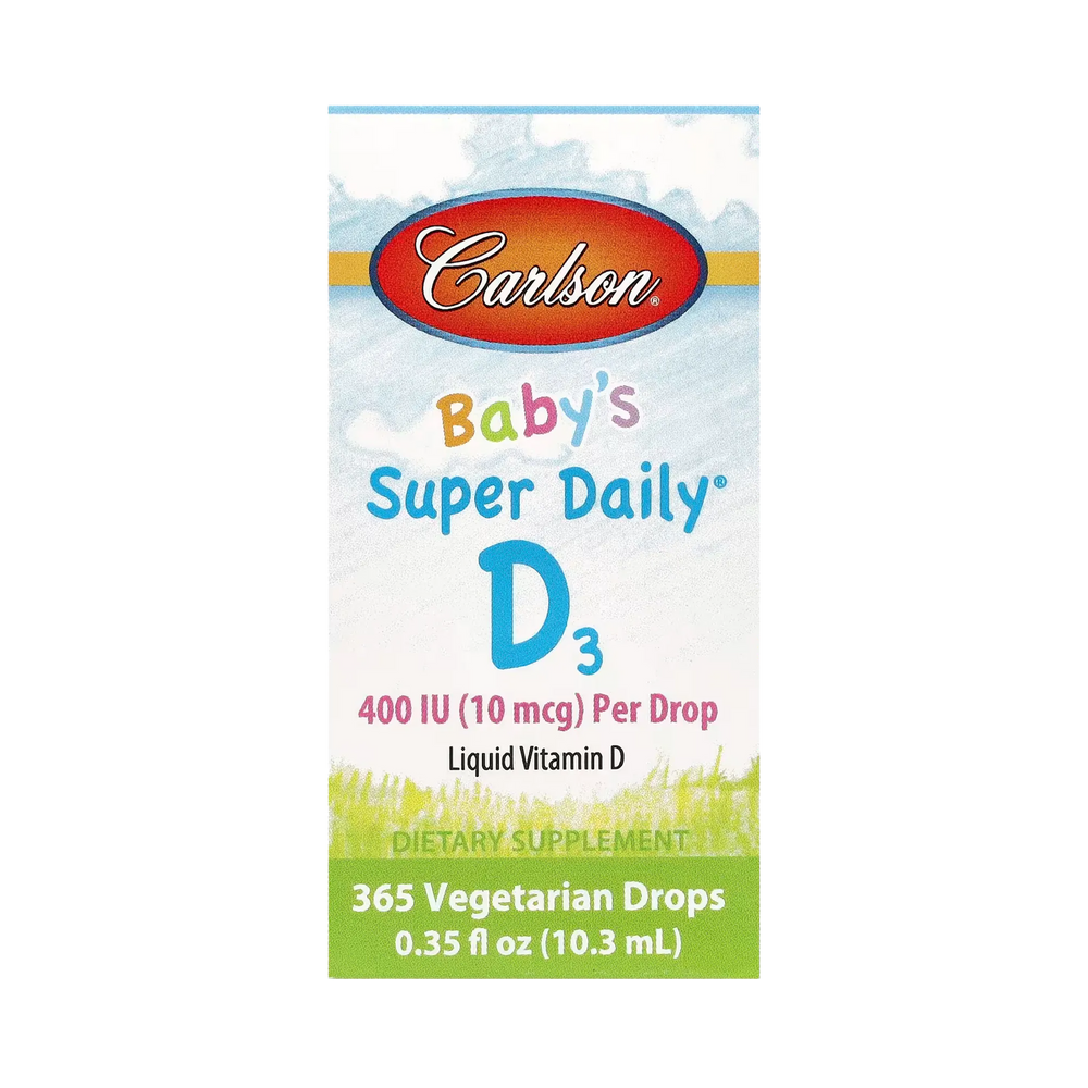 Carlson, Baby's Super Daily D3, 10 Mcg (400 IU), 0.35 Fl Oz