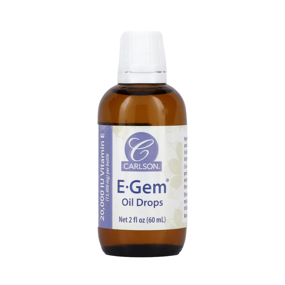 Carlson, E-Gem Oil Drops, 2 Fl Oz
