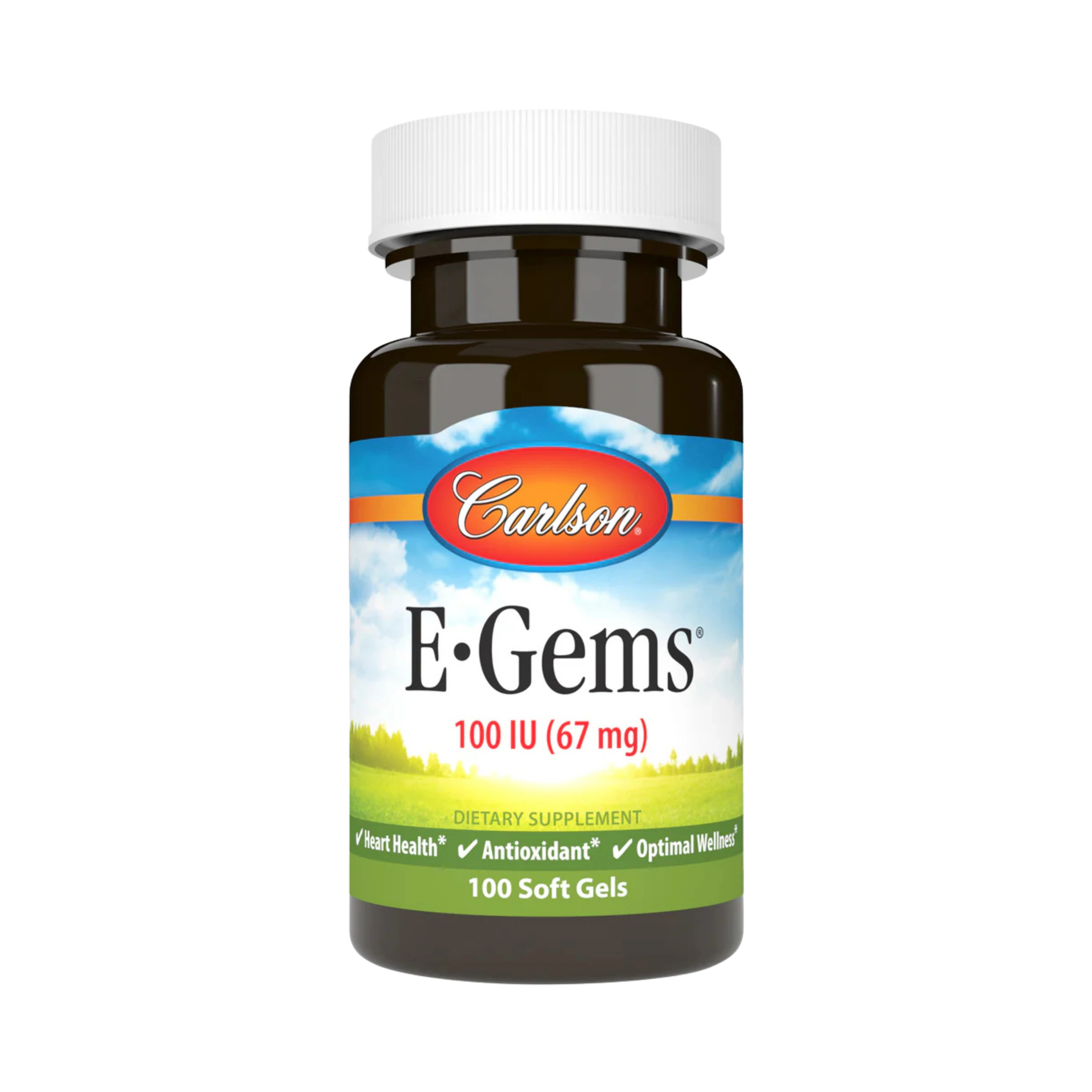 Carlson, E-Gems, 100 IU (67 mg), Natural-Source Vitamin E, 100 Soft Gels