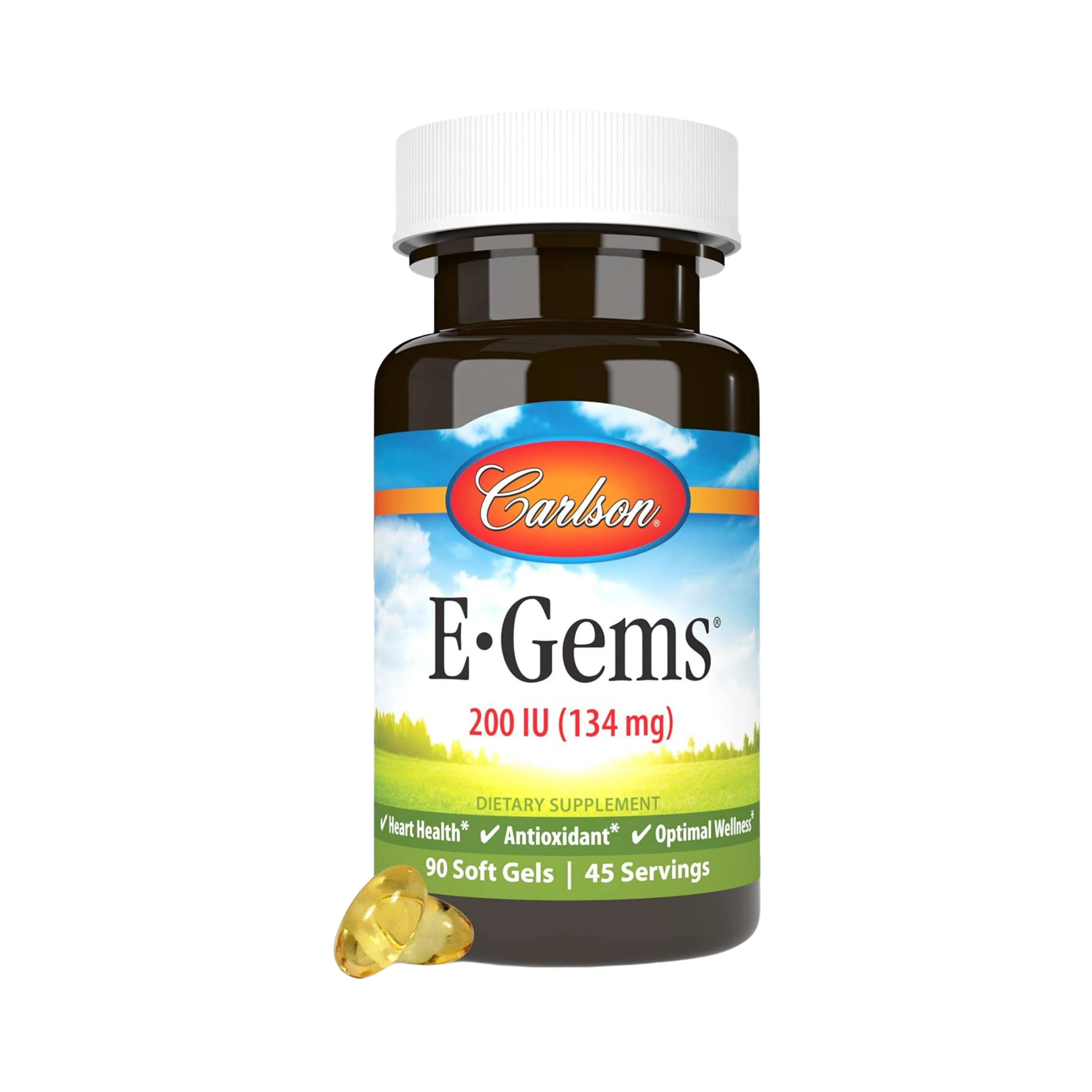 Carlson, E-Gems 200 IU (134 mg), 90 Soft Gels