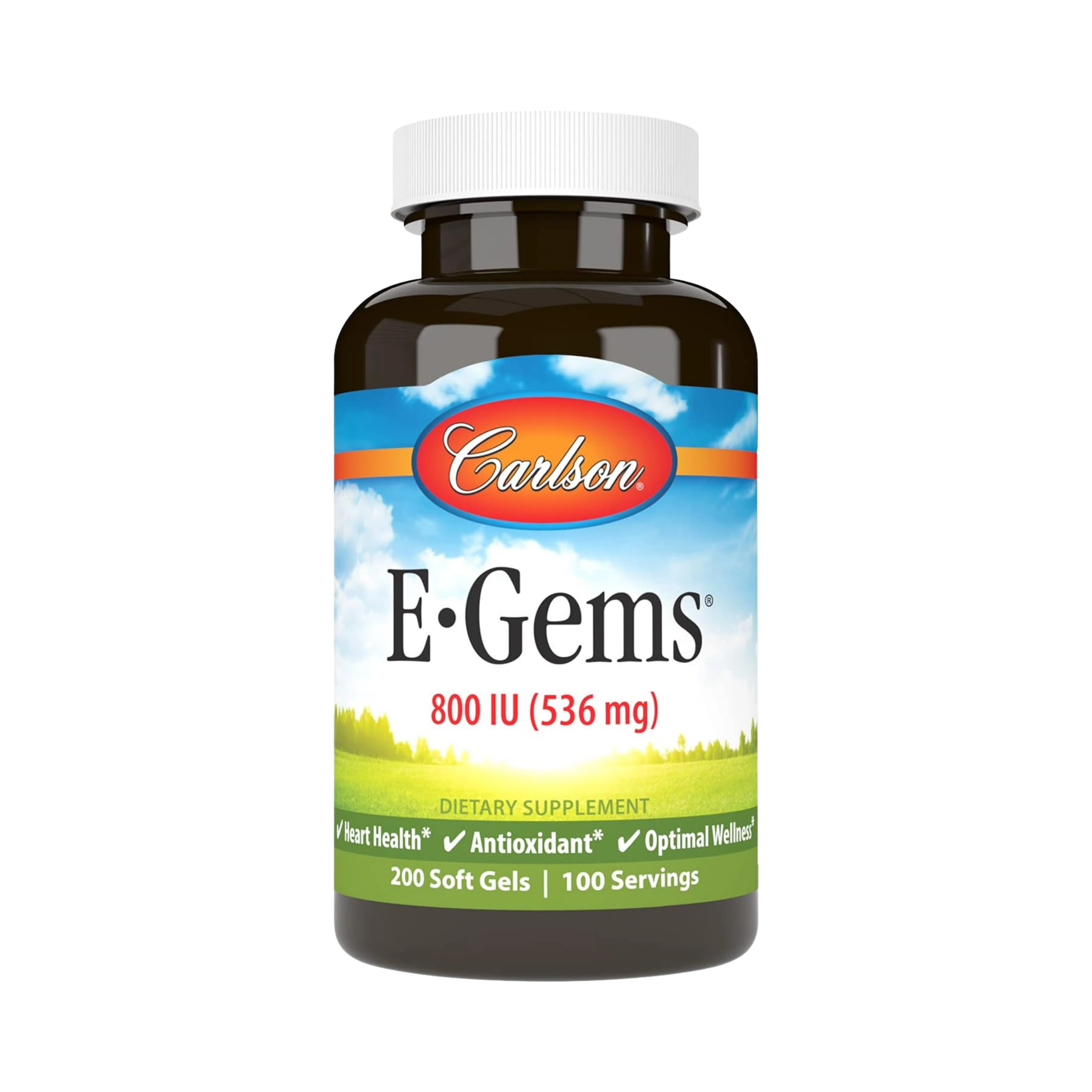 Carlson, E-Gems, 800 IU (536 Mg), 100 Soft gels
