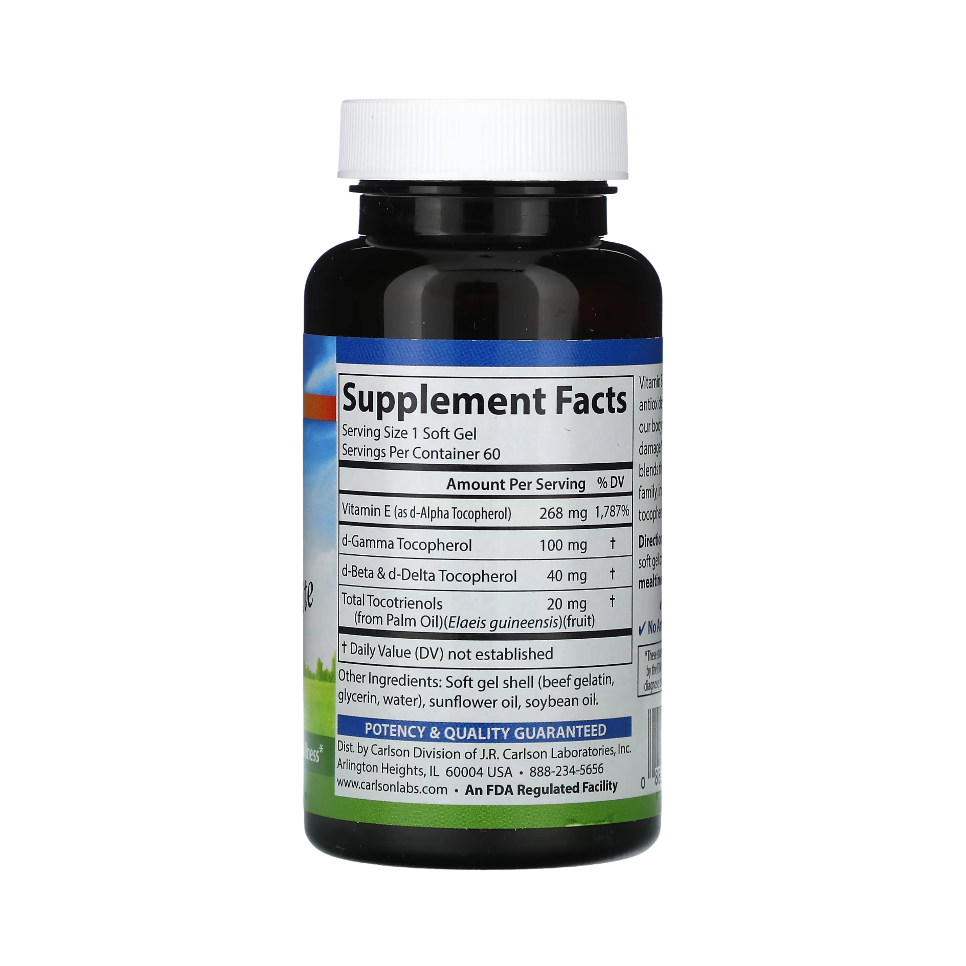 Carlson, E-Gems Elite, 400 IU (268 mg), 60 Soft Gels