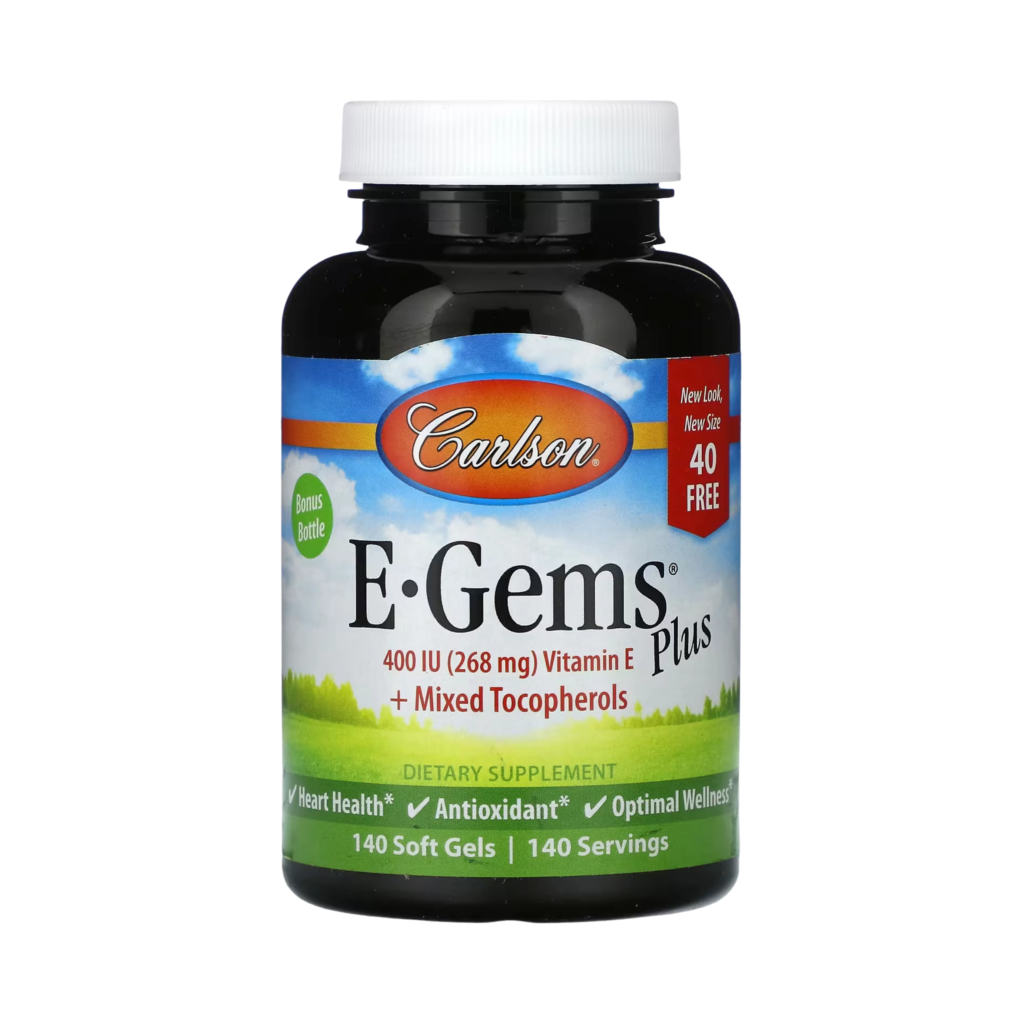 Carlson, E-Gems Plus, 400 IU (268 mg), 140 Soft Gels