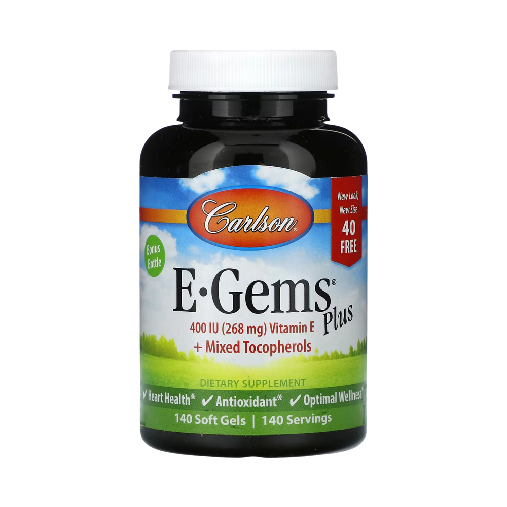 Carlson, E-Gems Plus, 400 IU (268 mg), 140 Soft Gels
