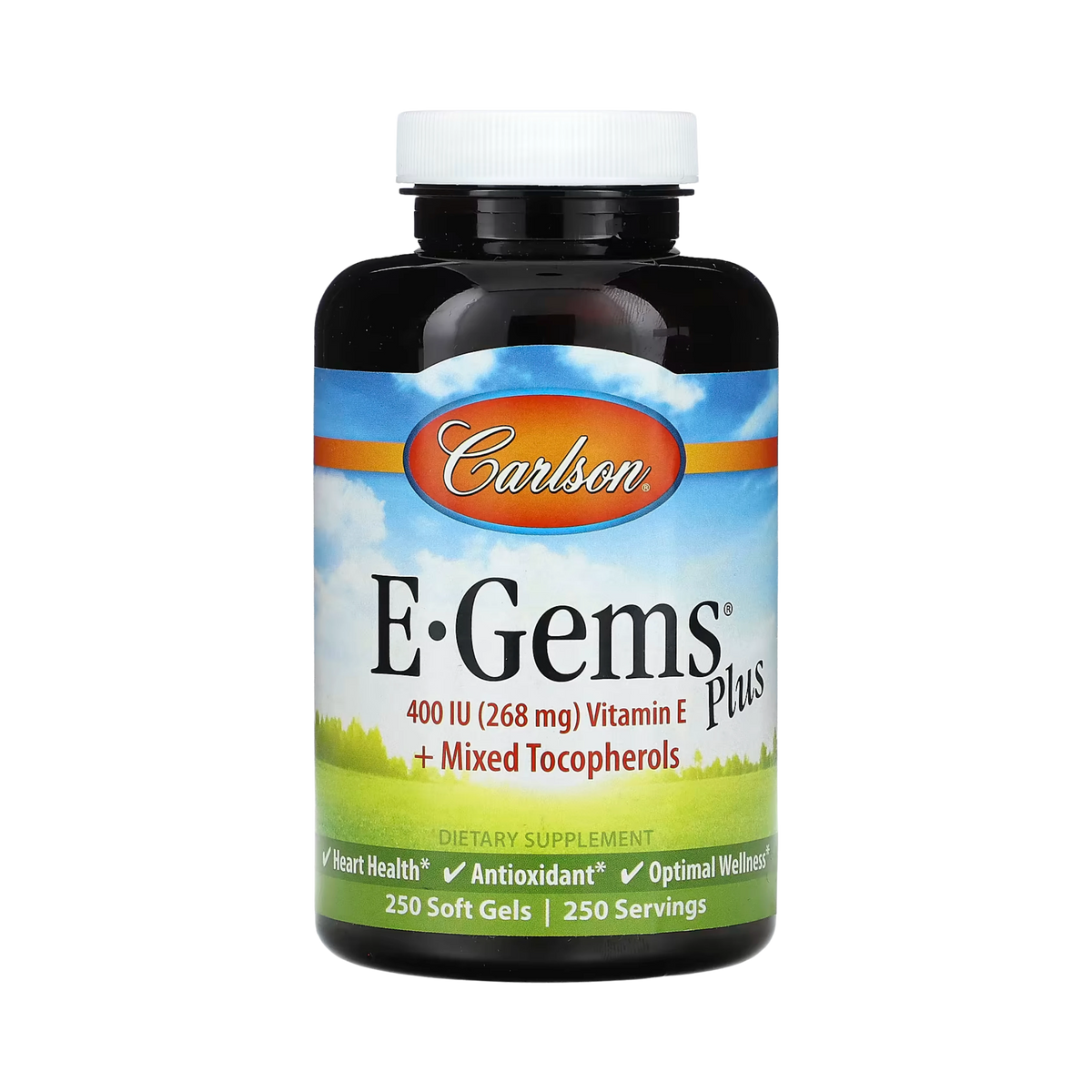 Carlson, E-Gems Plus, 400 IU (268 mg), 250 Soft Gels