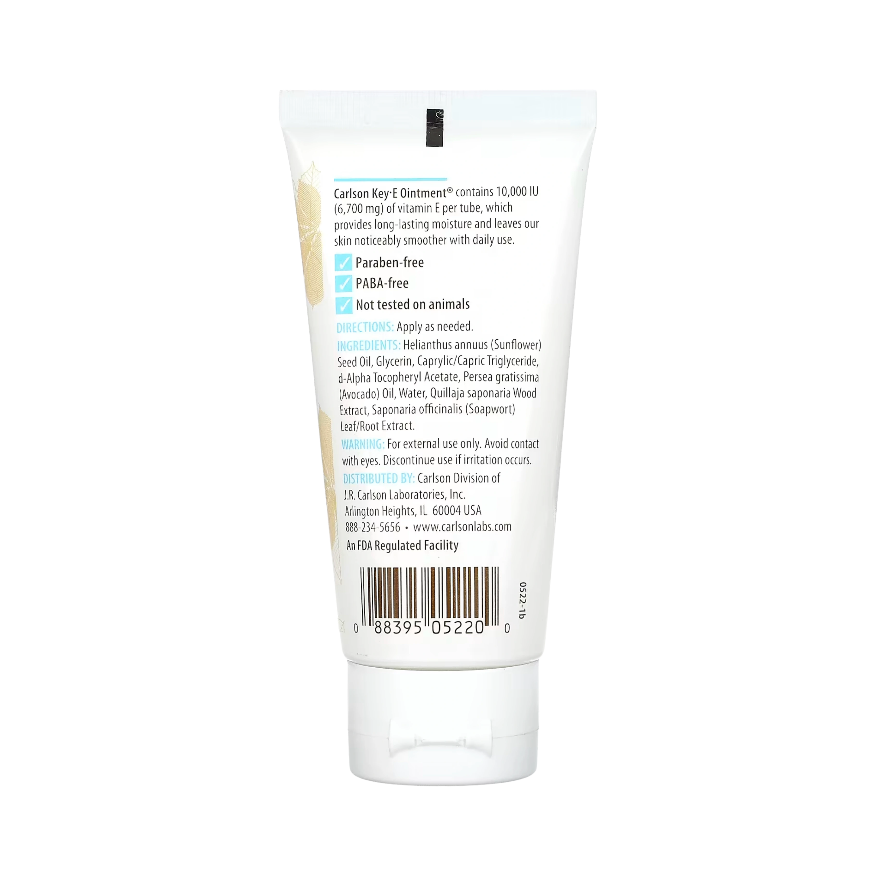 Carlson, Key- E, Hand & Body Ointment, Unscented, 2 Oz