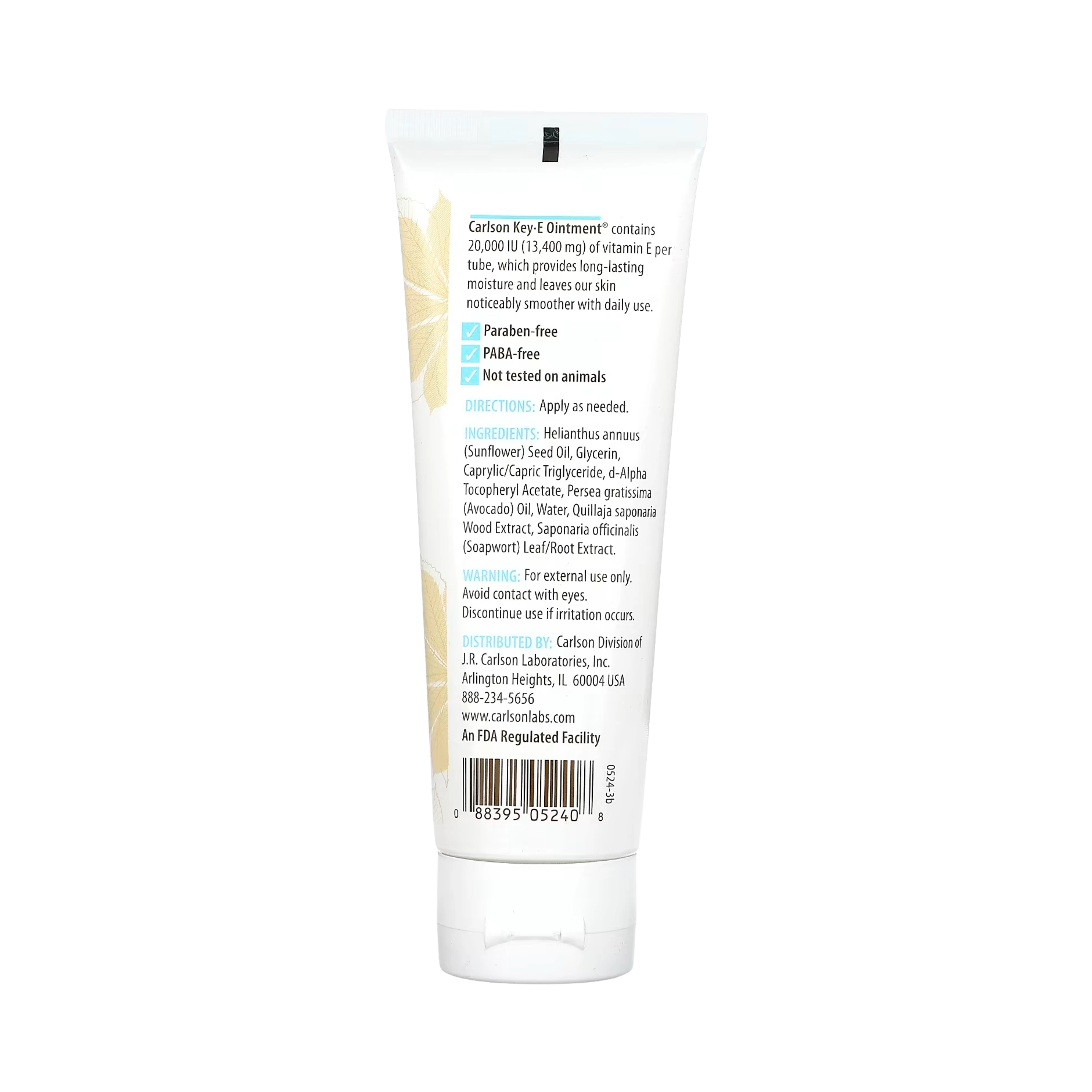 Carlson, Key- E, Hand & Body Ointment, Unscented, 4 Oz