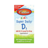 Carlson, Kid's Super Daily D3, 15 Mcg (600 IU), 0.086 Fl Oz