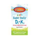 Carlson, Kid's Super Daily D3 + K2, 360 Drops