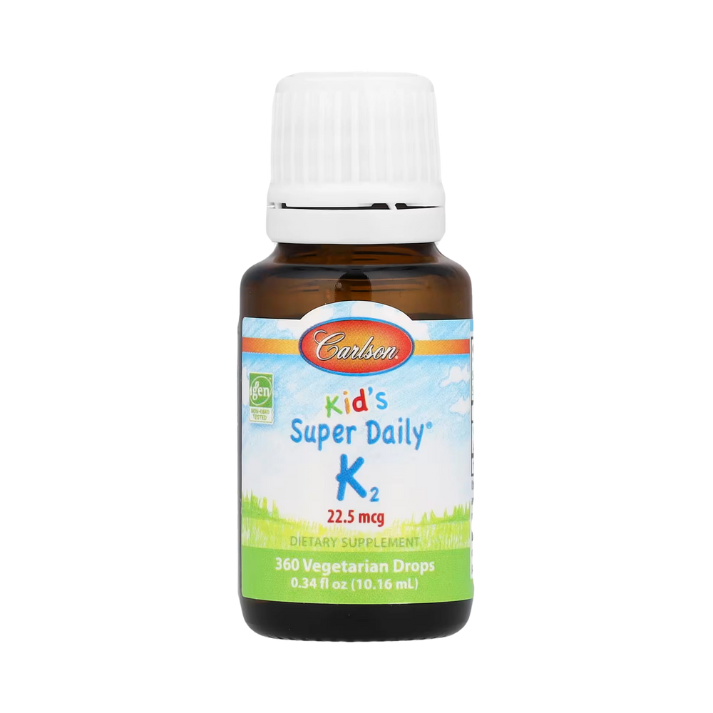 Carlson, Kid's Super Daily K2, 22.5 Mcg, 0.34 Fl Oz (10.16 ml)