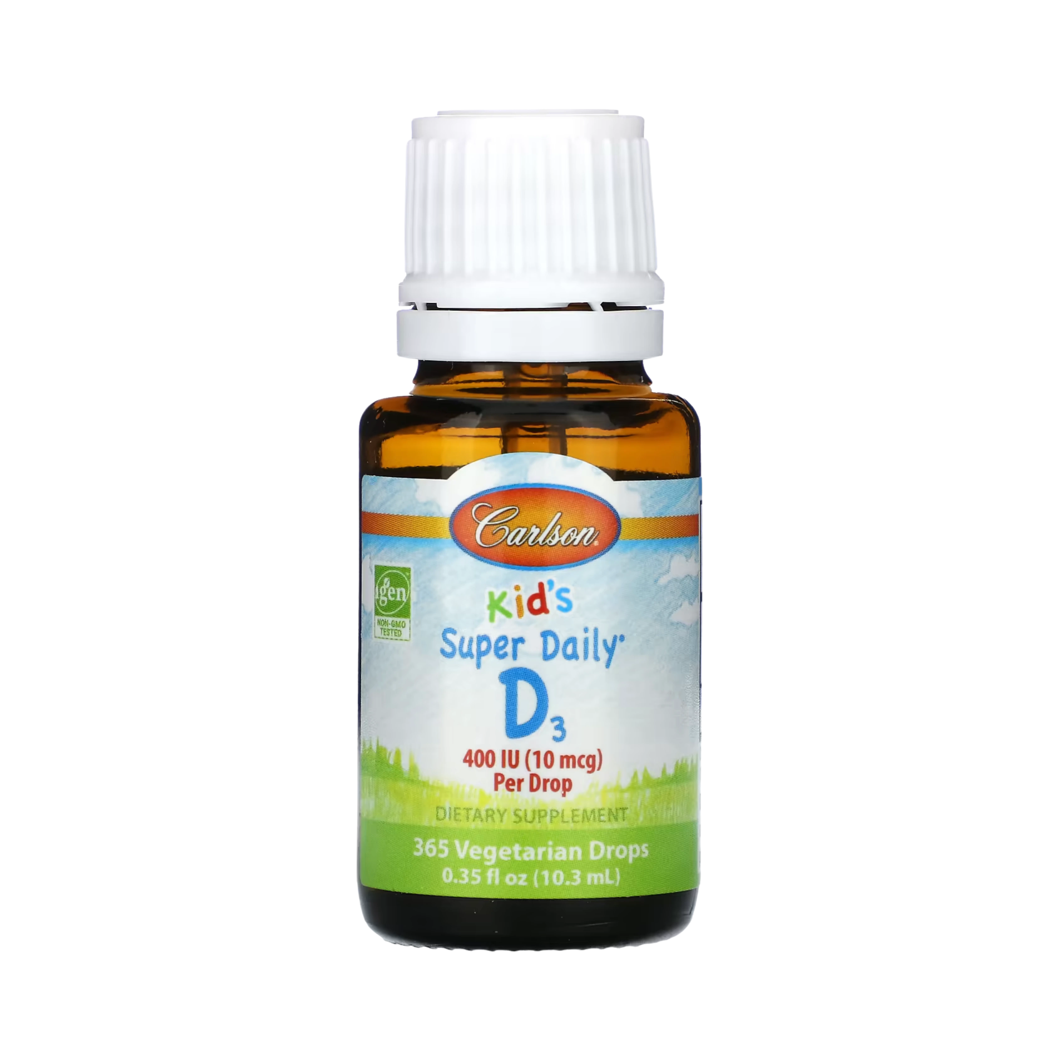 Carlson, Kids Super Daily D3, 10 Mcg (400 IU), 0.35 Fl Oz