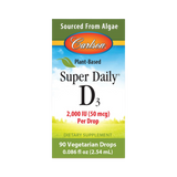 Carlson, Plant-Based Super Daily D3 2000 IU, 90 Drops