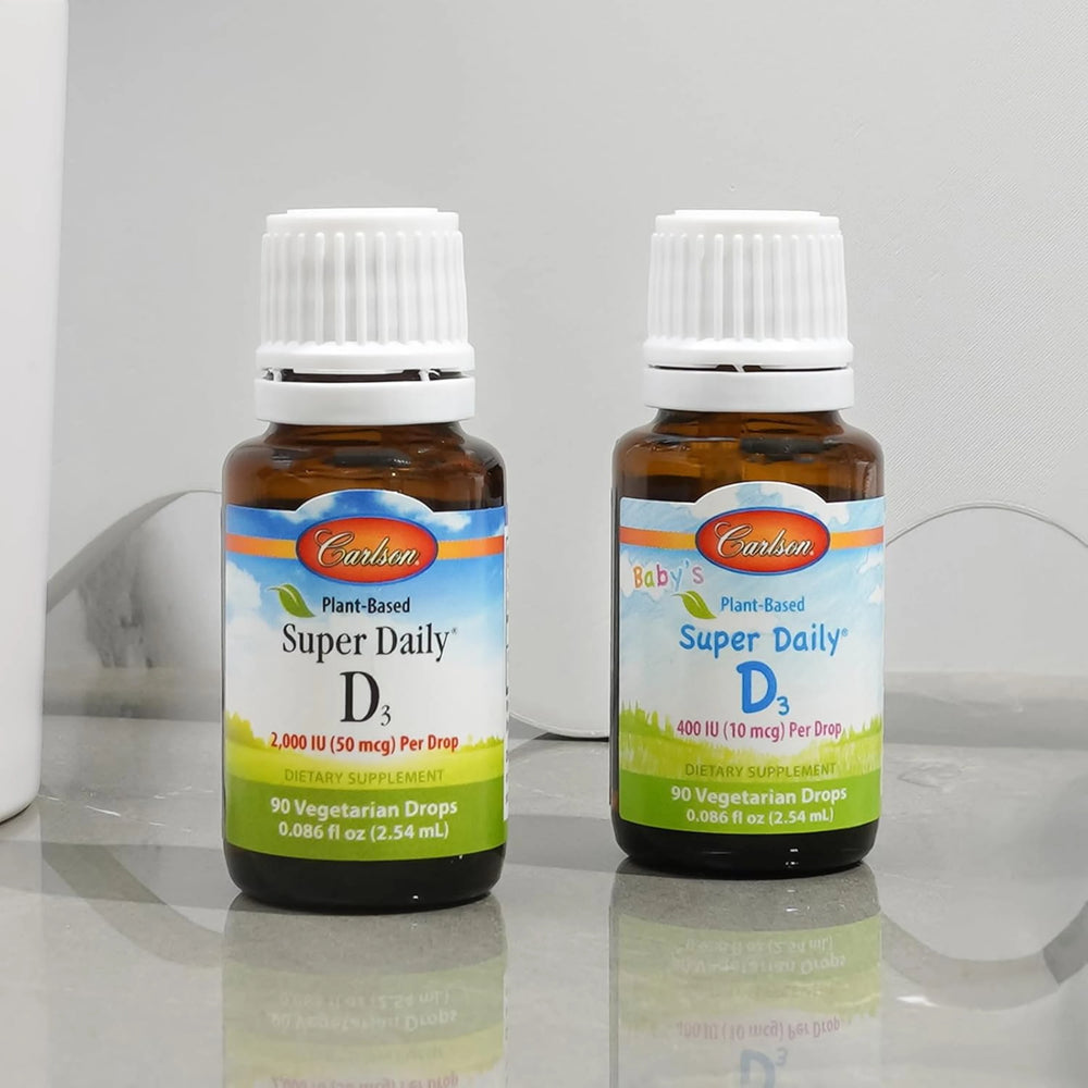 Carlson, Plant-Based Super Daily D3 2000 IU, 90 Drops