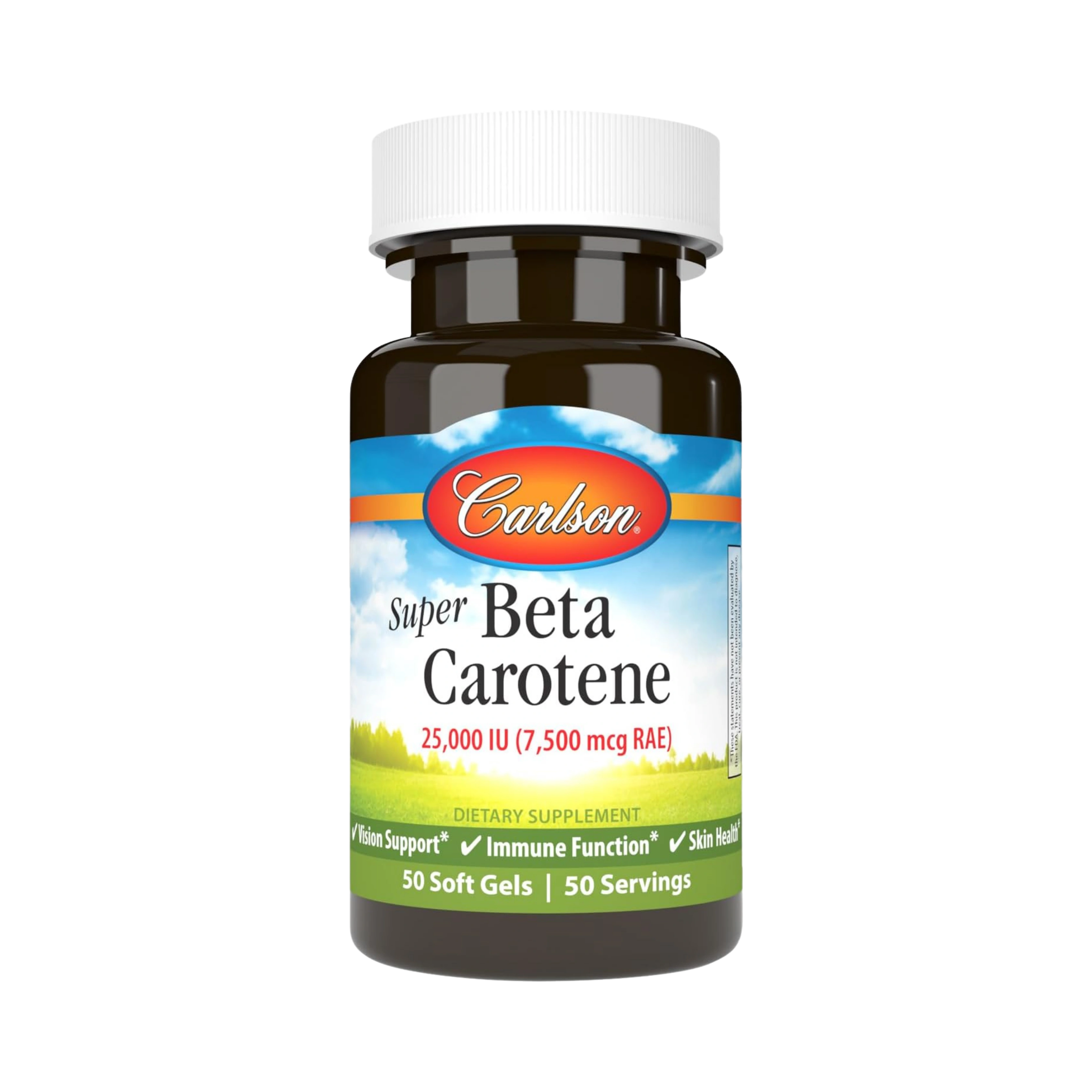 Carlson, Super Beta Carotene, 25000 IU, 50 Softgels