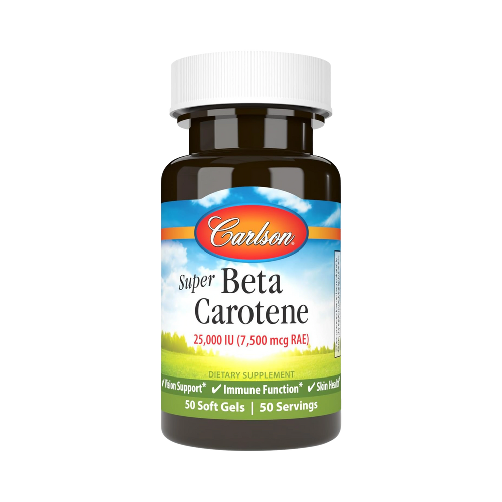 Carlson, Super Beta Carotene, 25000 IU, 50 Softgels