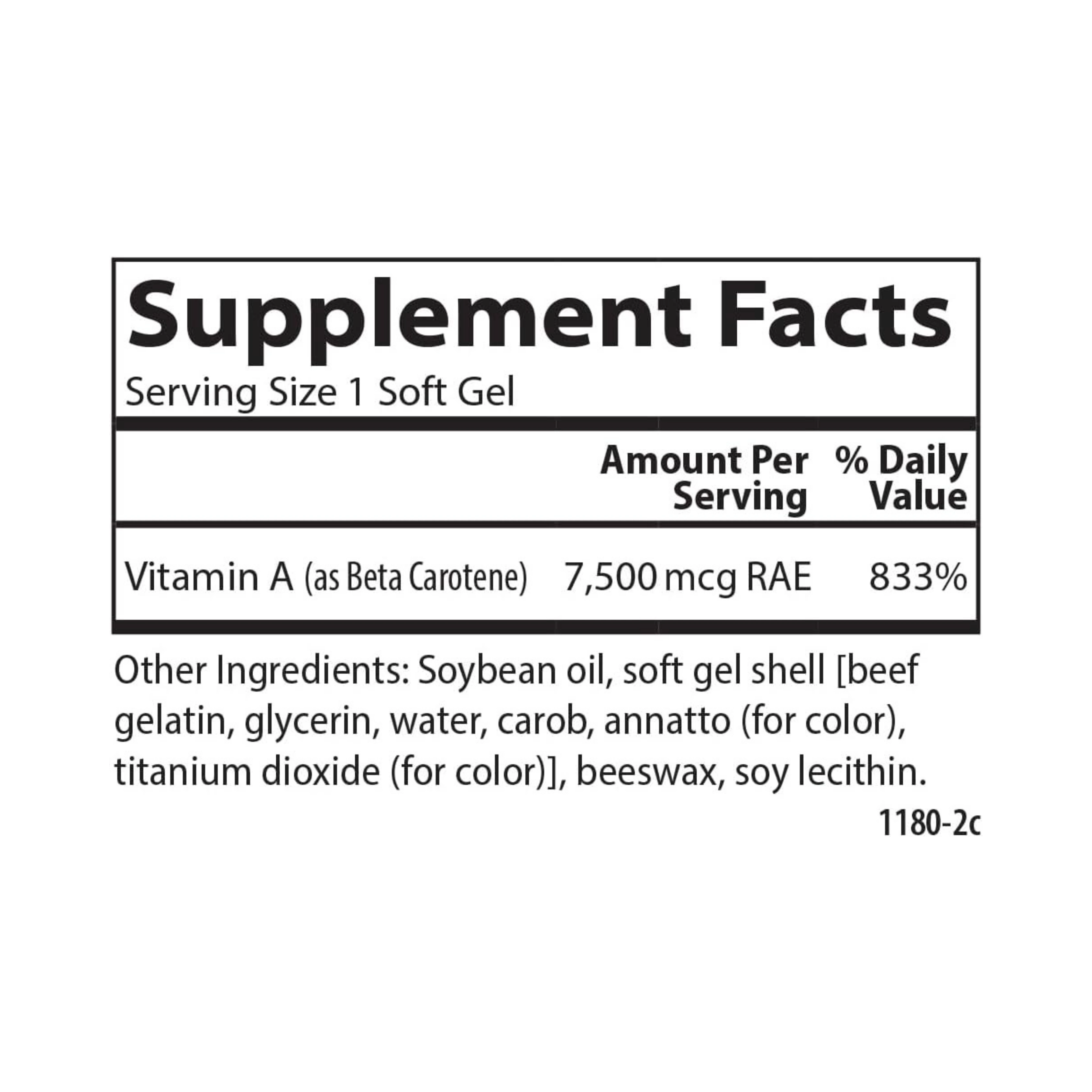 Carlson, Super Beta Carotene, 25000 IU, 50 Softgels