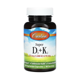 Carlson, Super D3 + K2, 90 Vegetarian Capsules