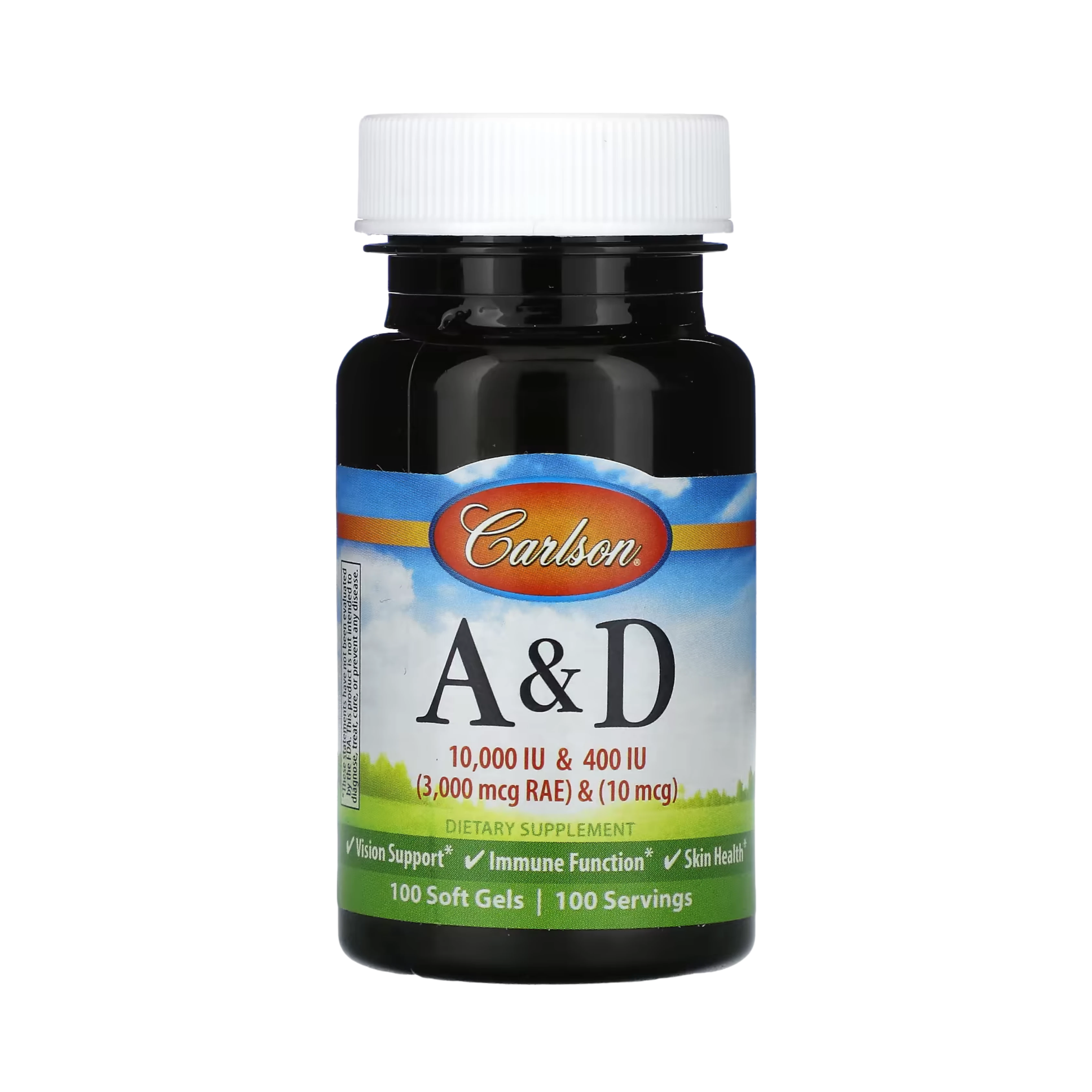 Carlson, Vitamin A & D, 100 Soft Gels