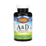 Carlson, Vitamin A & D, 250 Soft Gels
