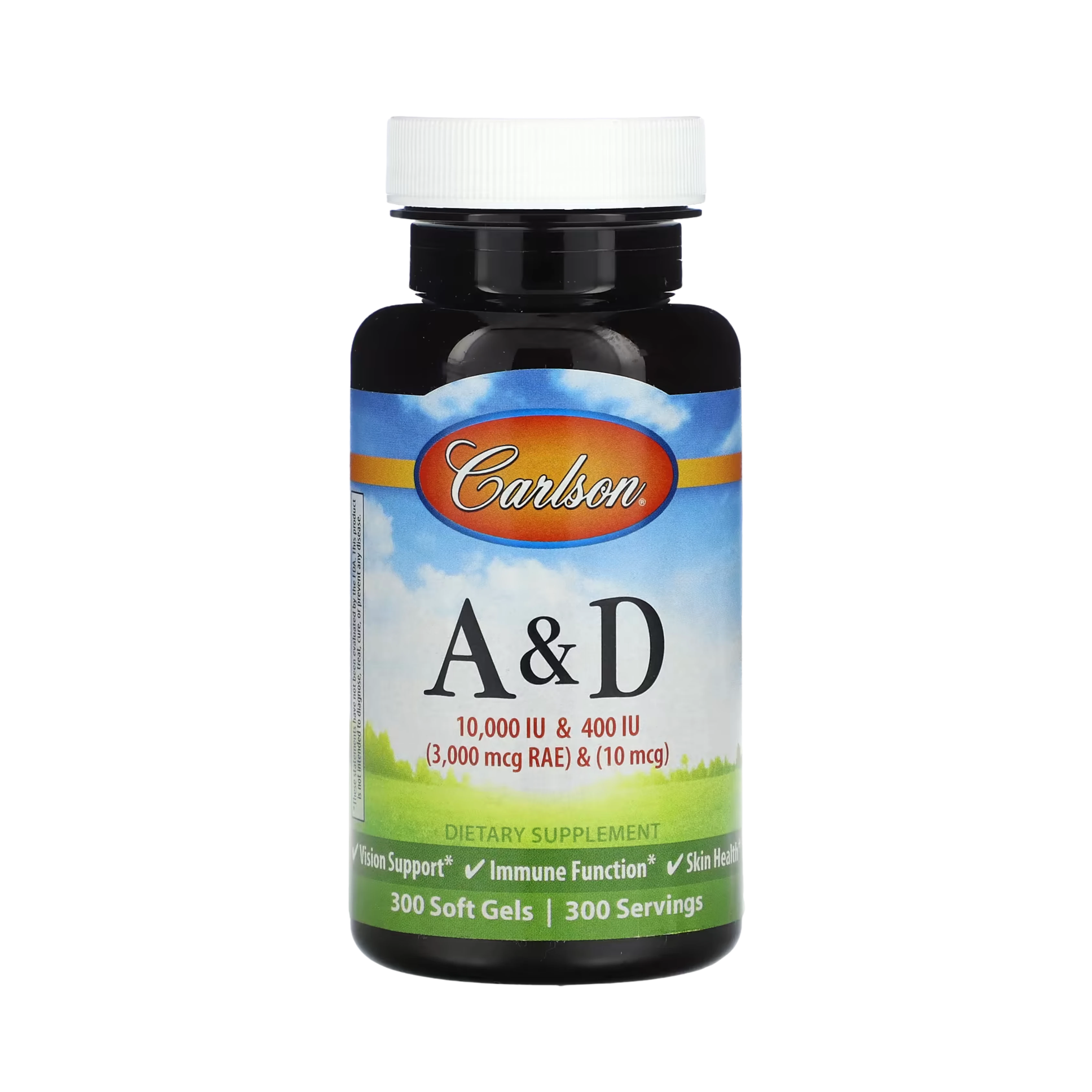 Carlson, Vitamin A & D, 300 Soft Gels