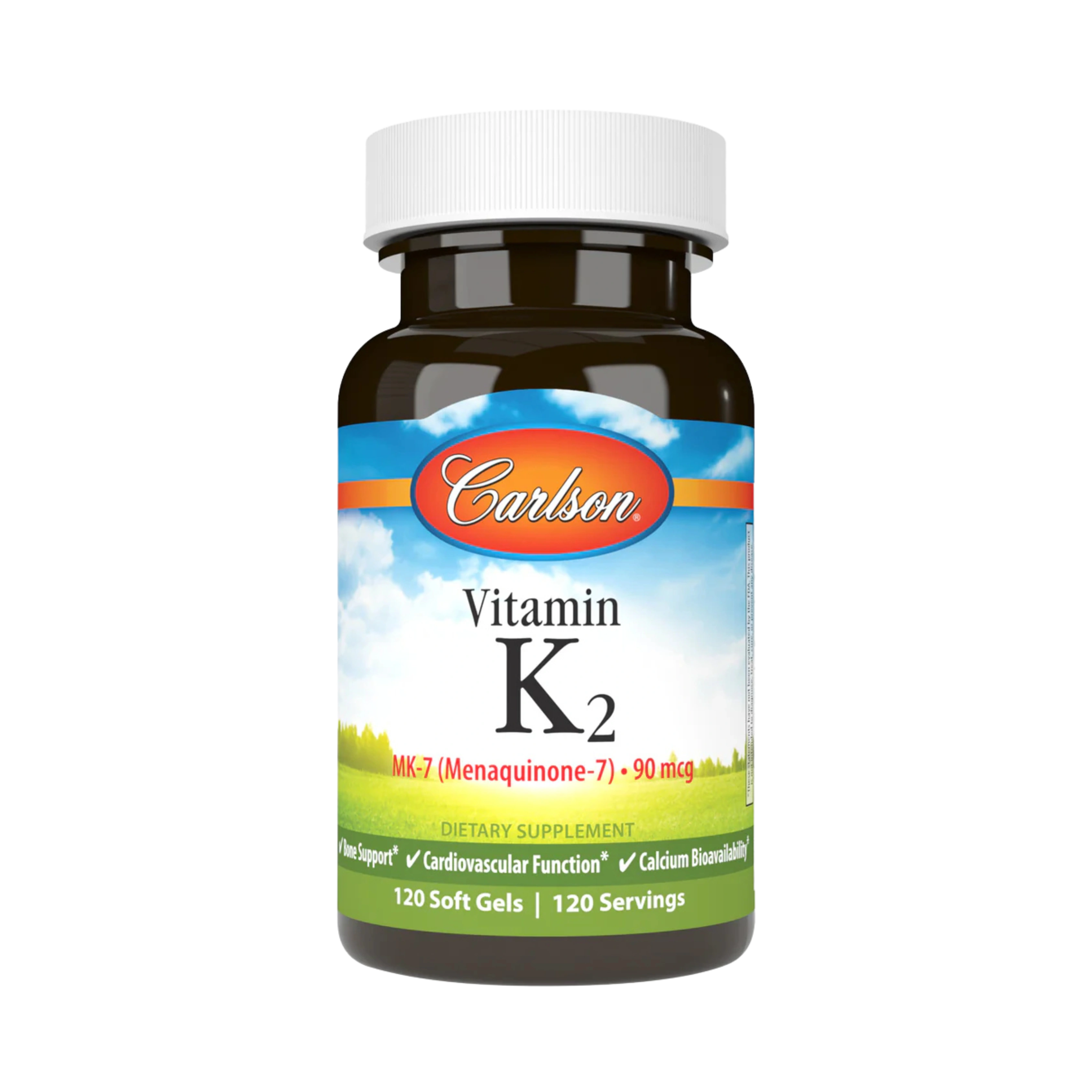 Carlson, Vitamin K2 as MK-7 90 Mcg, 120 Softgels