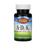 Carlson, Vitamins A - D3 - K2, 60 Soft Gels