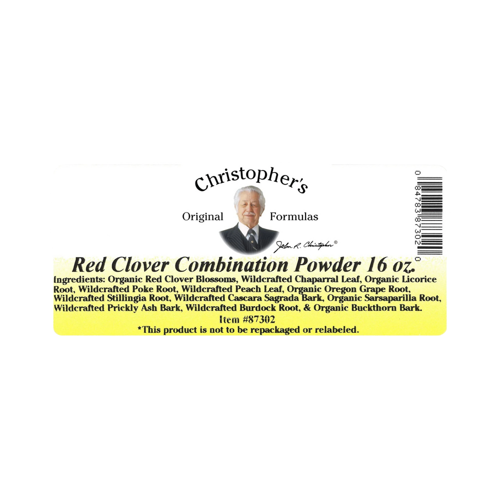 Christopher's Original Formulas, Blood Stream Formula (Red Clover Combination) Bulk 1 Lb Powder